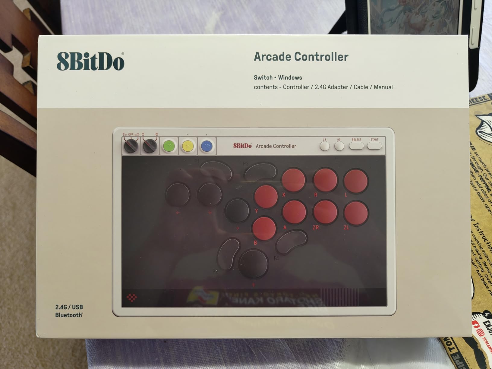 8BitDo All-Button Arcade Controller for Switch & Windows, N Edition | Leverless, All-button, Ultimate precision, Low-profile Linear Switches, 4 Programmable Buttons, Hot-swappable PCB, Ultra thin customer photo 1