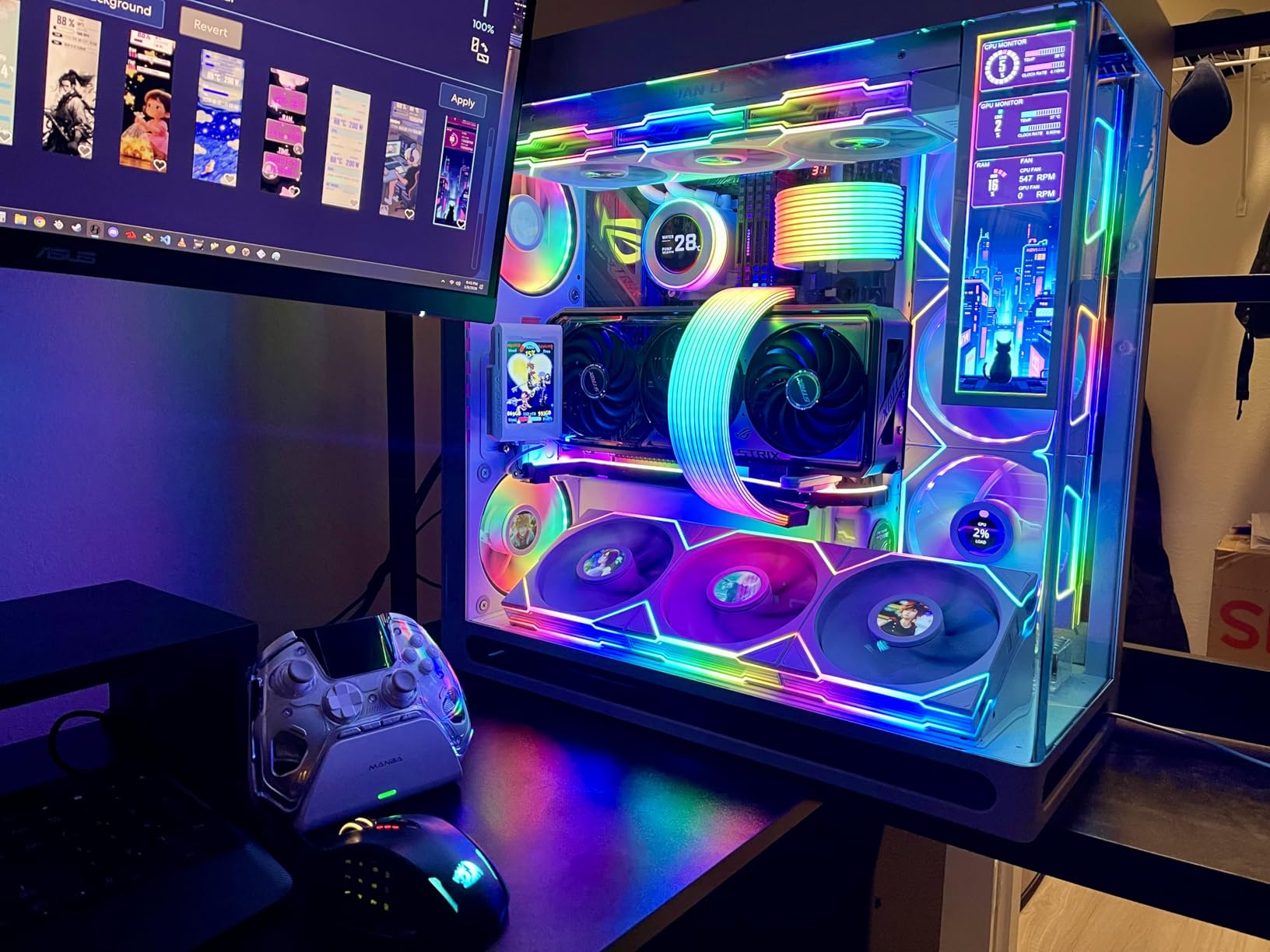 ASUS ROG Strix NVIDIA GeForce RTX 5070 Ti 16GB GDDR7 OC Edition Gaming Graphics Card, PCIe 5.0, HDMI/DP 2.1, 3.2-Slot, MaxContact Design customer photo 2