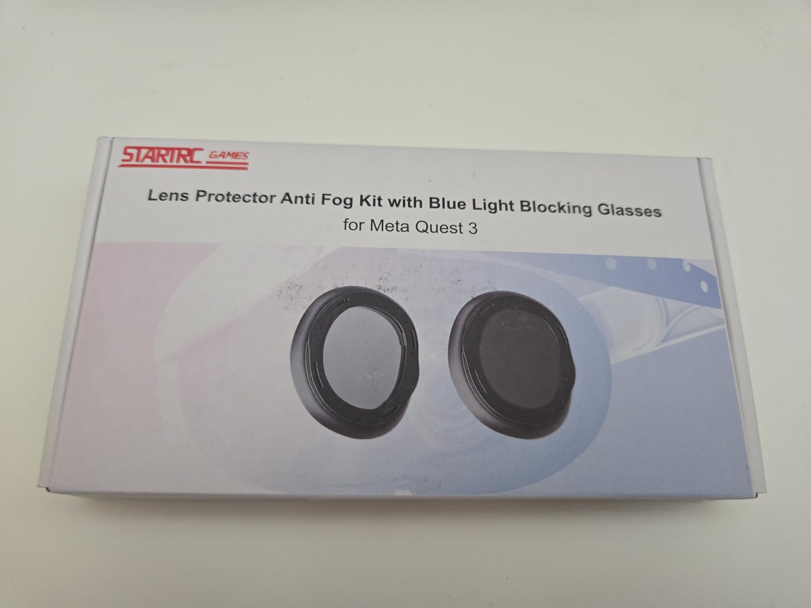 Blue Light Blocking Glasses for Meta Quest 3 with Anti Fog Wipe, Lens Protector Kit for Oculus Quest 3, VR Glasses Spacer Accessories Anti-Scratch Ring for Meta Quest 3 (Not for Oculus Quest 3S) customer photo 1