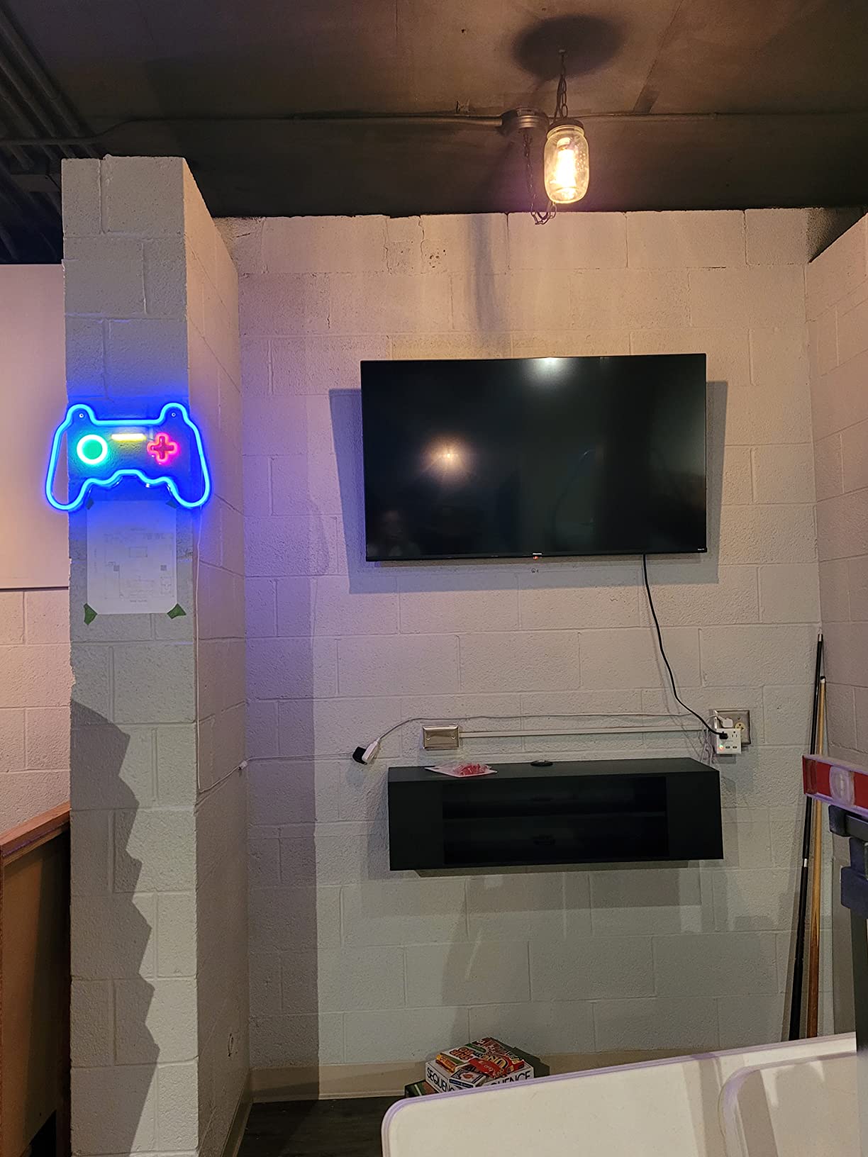 Cat Neon Sign Play Game Gamepad LED Night Light Decoration for Gaming Room | 12.99INx12.6IN, 5 brightness levels, USB 5V/2A, Gift for Gamer, Designed for Wedding, Party, Bar, Club, Pub, Game Room, Personal Space customer photo 2