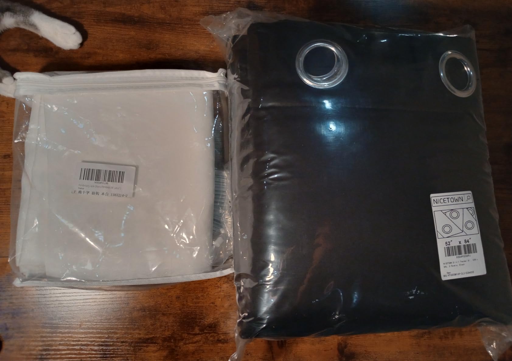 NICETOWN Grey Soundproof 100% Blackout Thermal Curtains 84 Inches Long customer photo 2
