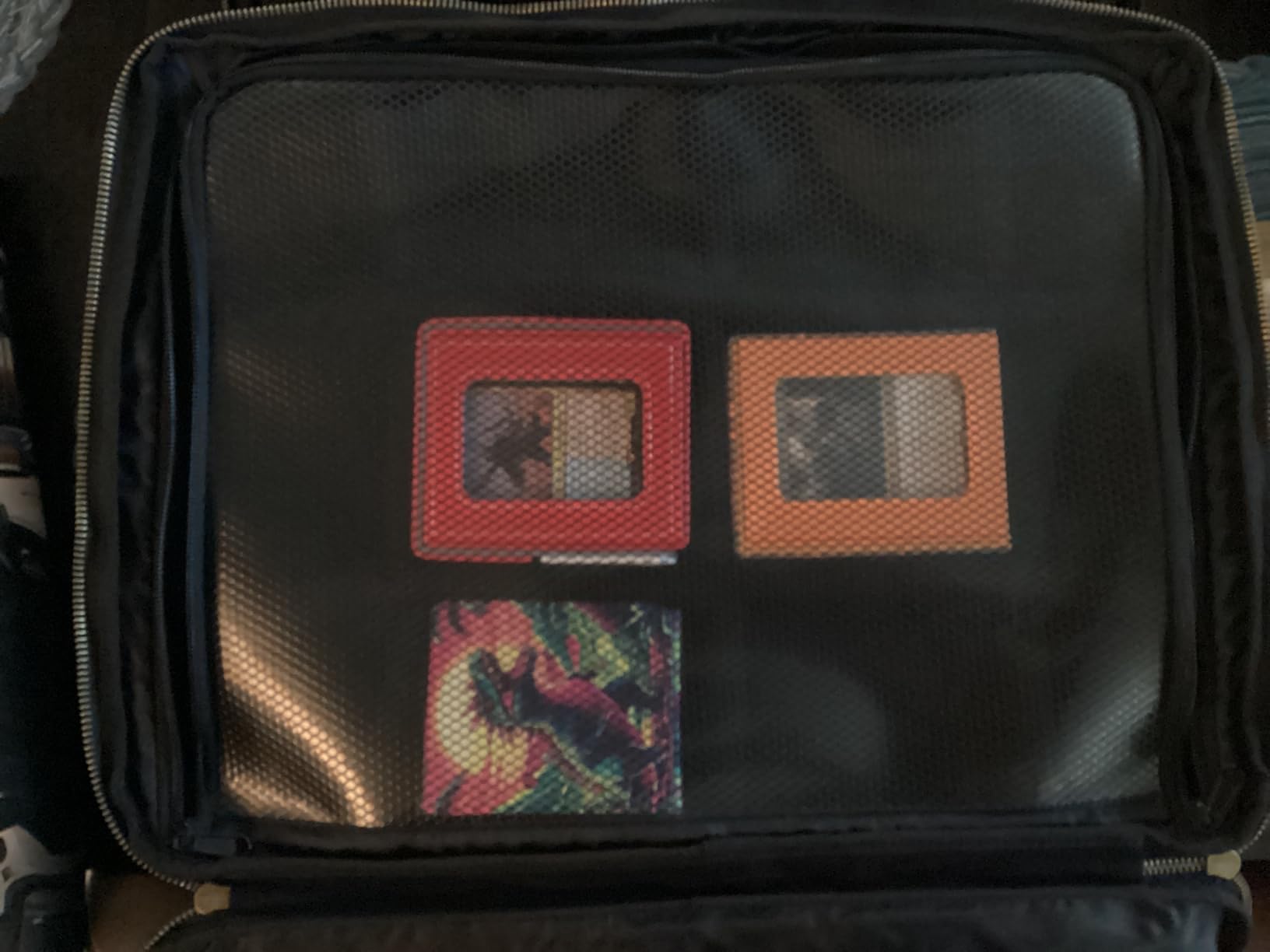 ENHANCE MTG Bag Compatible with Deck Box, Top Loader Binder, MTG Commander Deck & more TCG Trading Card Accessories - Trading Card Travel Bag with Card Defender Screen, Customizable Interior (Black) customer photo 2