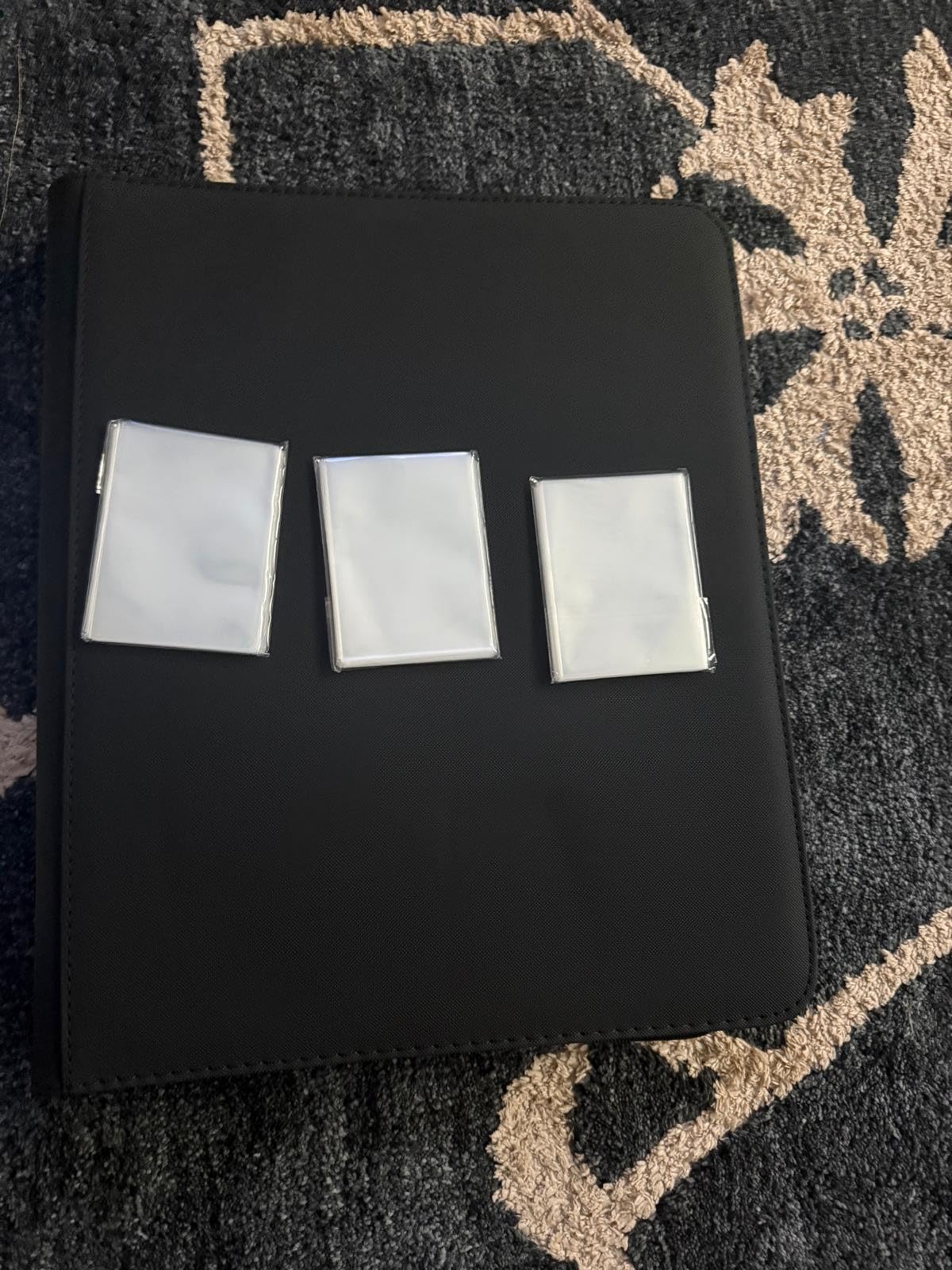 Top Loader Binder 9 Pocket, Holds 360 Toploaders, 100 Toploaders INCLUDED | Toploader Binder for 3
