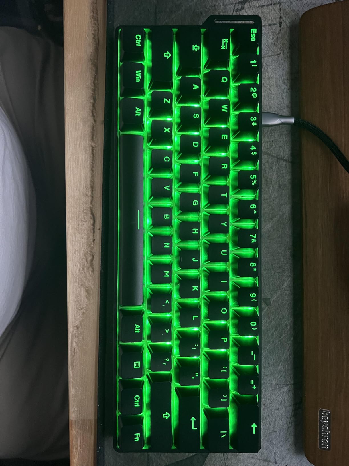 DAREU EK60 HE Hall Effect Magnetic Switch Mechanical Gaming Keyboard 60% | Rapid Trigger, 0.01mm RT Accuracy Adjustable, SOCD, 8000Hz Polling, Hot Swappable, RGB Backlit, TKL, Wired, for Laptop/PC customer photo 2