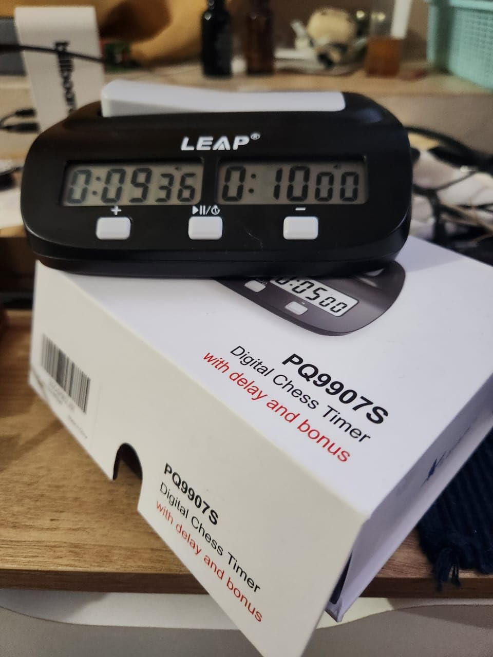 LEAP Chess Clock Digital Chess Timer Professional for Board Games Players Count Up/Down Timer with Alarm Function Black (Official Store) customer photo 1
