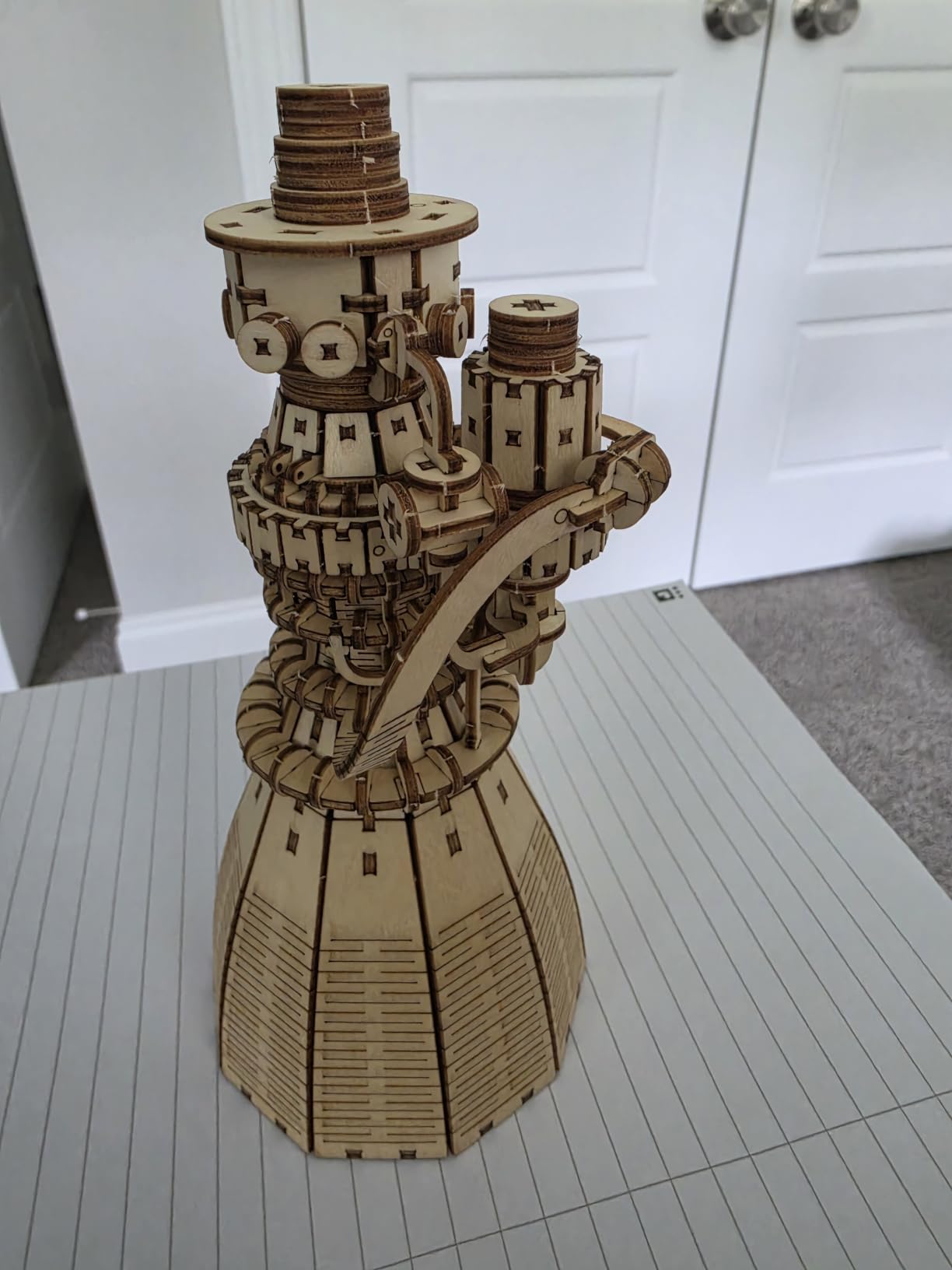 SainSmart Jr. SpaceX Starship Raptor 3 Engine 3D Wooden Puzzles for Adults - Challenging DIY Rocket Engine Model Kit, STEM Educational Toy, Unique Office Desk Decor & Gift for Space Lovers customer photo 1