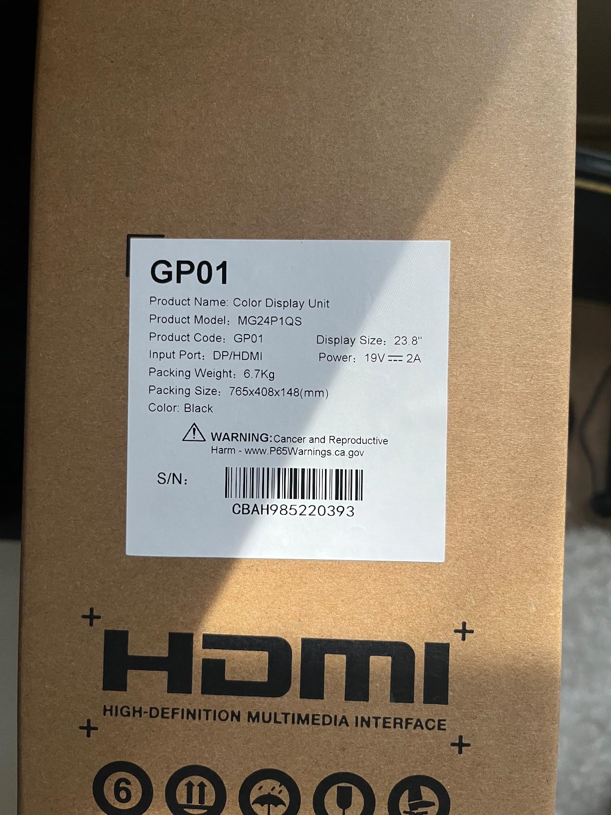 KOORUI 24 Inch Gaming Monitor 144Hz Full HD 1920 x 1080p IPS Ultra-Slim Display with HDMI VGA, Adaptive Sync, 99% SRGB, VESA 100x100mm, Eye Care, Tilt, HDMI 2.0, Black, E2411K customer photo 1