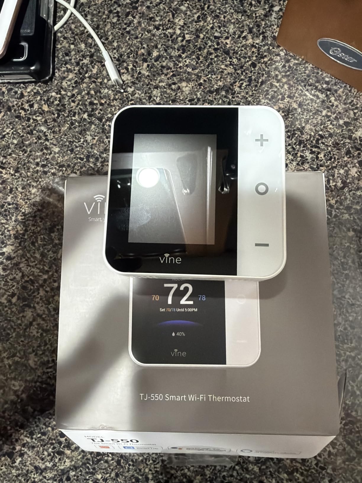 vine Smart Thermostat for House, WiFi Thermostats for Home Compatible with Alexa and Google Assistant customer photo 1