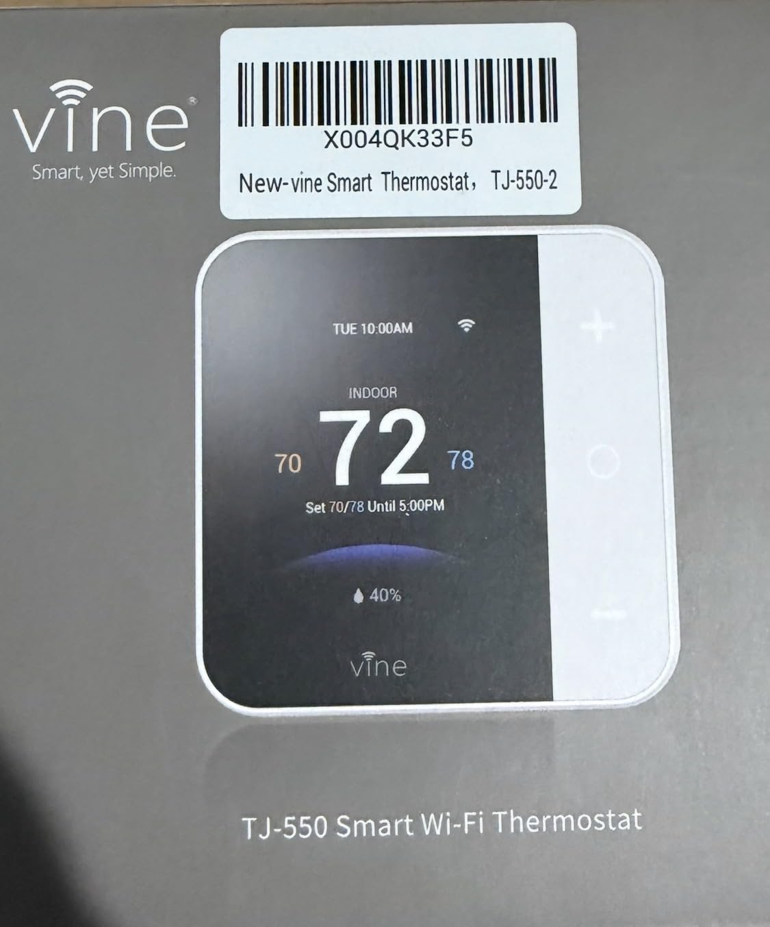 vine Smart Thermostat for House, WiFi Thermostats for Home Compatible with Alexa and Google Assistant customer photo 2