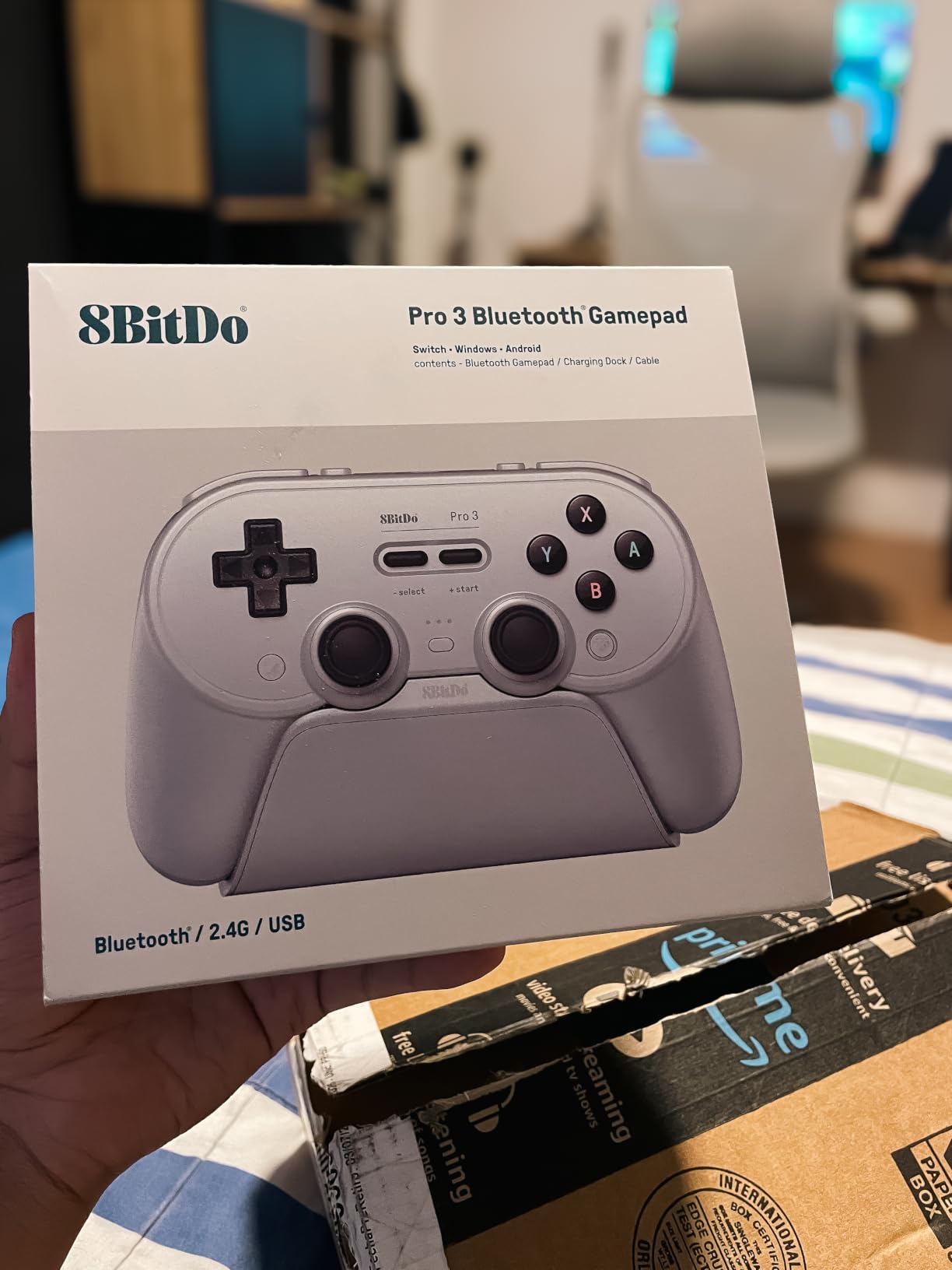 8BitDo Pro 3 Bluetooth Controller for Switch/Switch 2 - Purple customer photo 2