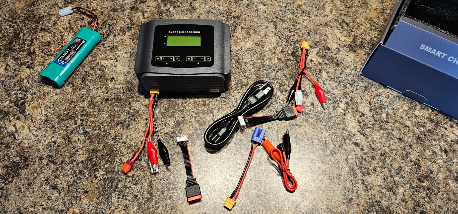 C6X2 Dual LiPo Battery Charger DC 240W 10A,Smart Balance Charger Discharger for LiPo/Li-ion/Life(1-6s) NiCd/NiMH/LiHV/PB,RC Car Battery Charger customer photo 2