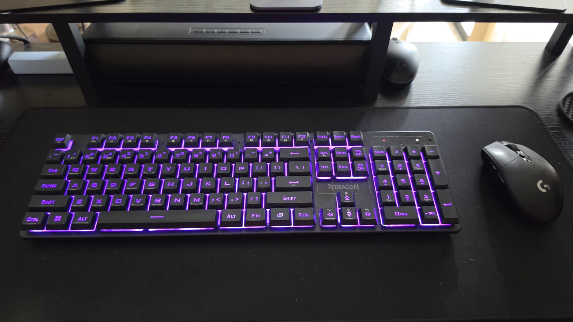Redragon K521KS Wireless Gaming Keyboard, Tri-Mode BT/2.4G/USB-C RGB Mechanical Feeling Keyboard with Multimedia Keys, 4000mAh Battery, Anti-Ghosting, Compatible with PC - Upgrade customer photo 1