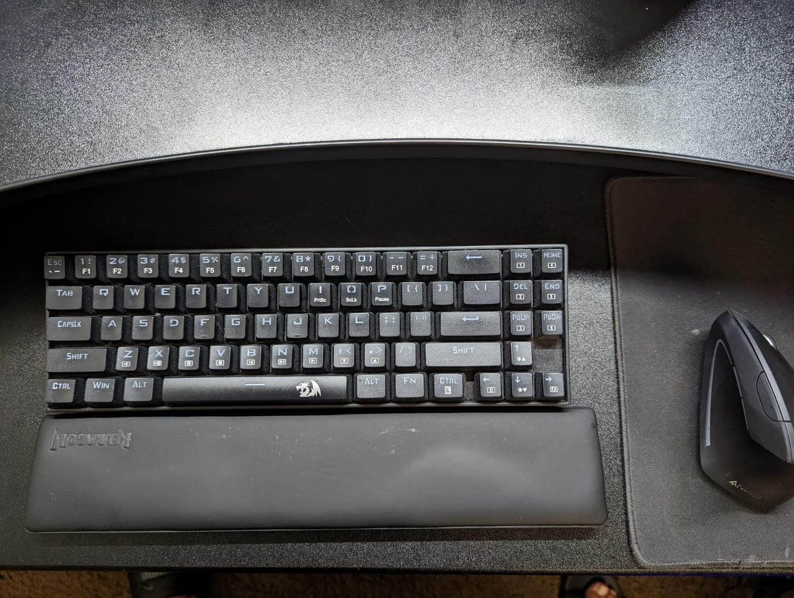 Redragon K521KS Wireless Gaming Keyboard, Tri-Mode BT/2.4G/USB-C RGB Mechanical Feeling Keyboard with Multimedia Keys, 4000mAh Battery, Anti-Ghosting, Compatible with PC - Upgrade customer photo 2