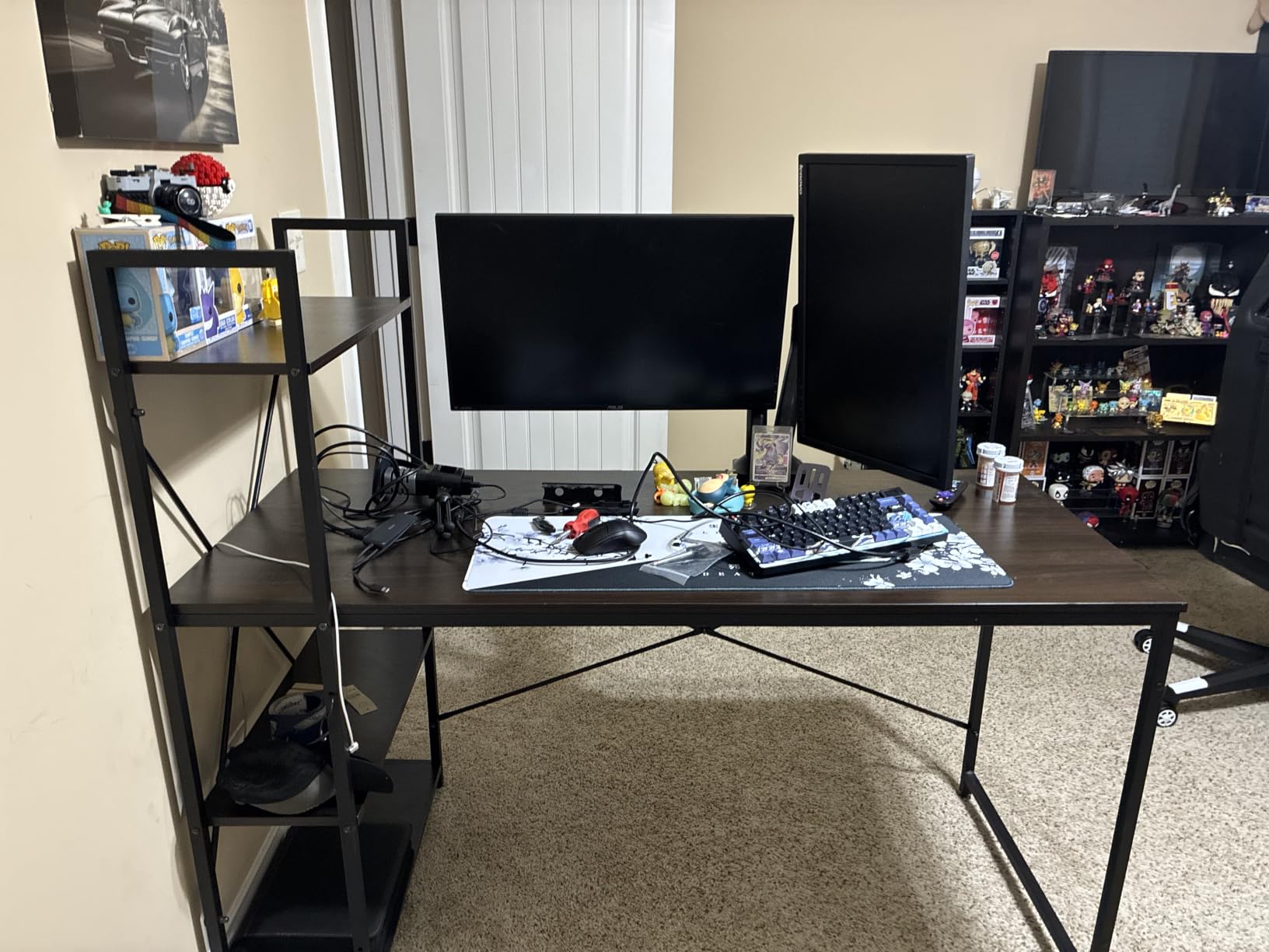 VIVO Dual Pneumatic Arm Ultra-Wide Monitor Mount for up to 35 inch Screens, Holds 26.4 lbs per Arm, Desk Mount Monitor Stand for 2 Ultrawides, Black, STAND-V200O customer photo 2