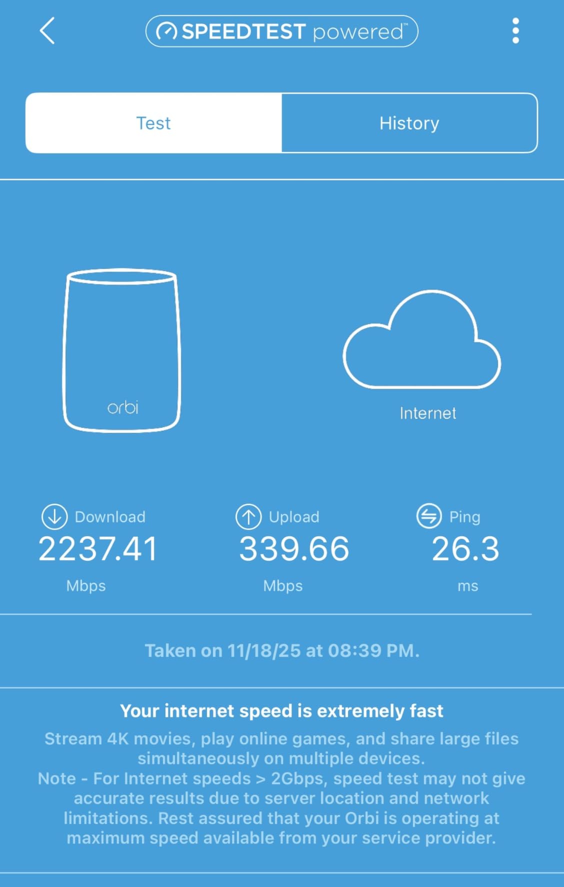 NETGEAR Orbi 370 WiFi 7 Mesh System (RBE373, 3-Pack) - Dual-Band, 6,000 sq ft, 5 Gbps, 2.5G Internet Port customer photo 2
