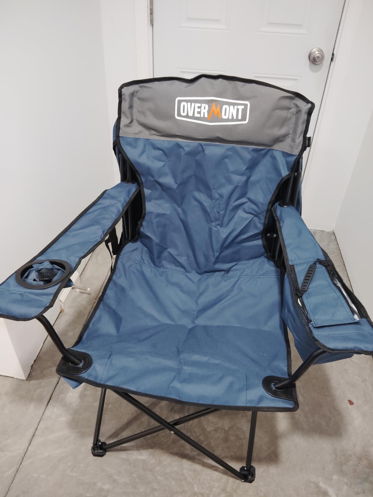 Overmont 2-Pack Camping Chairs with Canopy Shade - 330 lb Support | Folding Beach Chair with 2.5