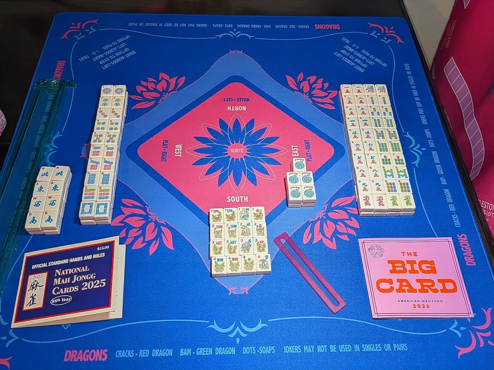 American Mahjong Game Set, 166 Pink Tiles (1.2