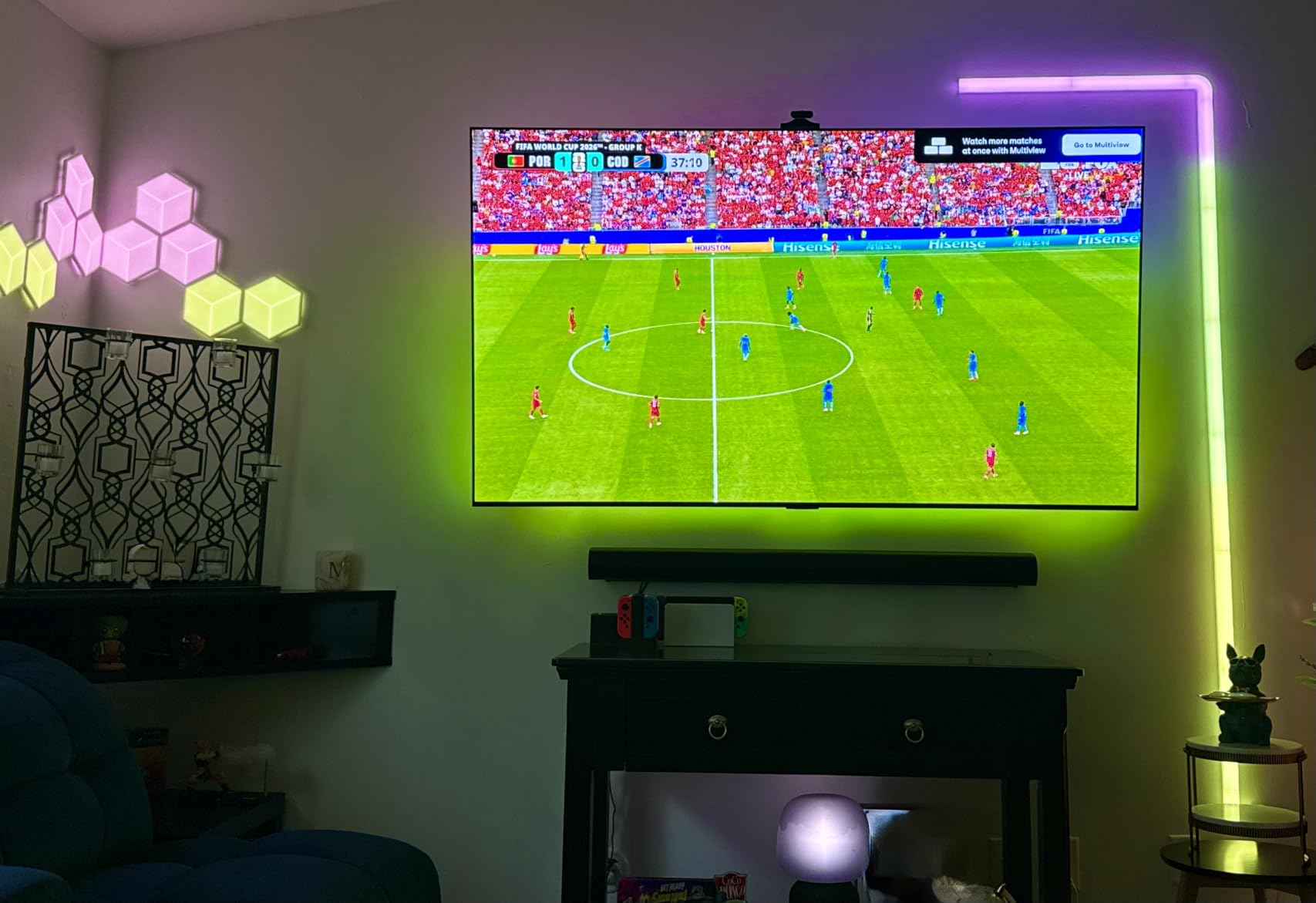 TV Backlight 3 Pro with HDR Triple Camera, Sync to 55-65 Inch Screen | 5-in-1 RGBWWIC Smart LED Strip Lights for Home Theater, 75LEDs/m, Supports AI Filter, DreamView Sync, Compatible with Matter customer photo 2