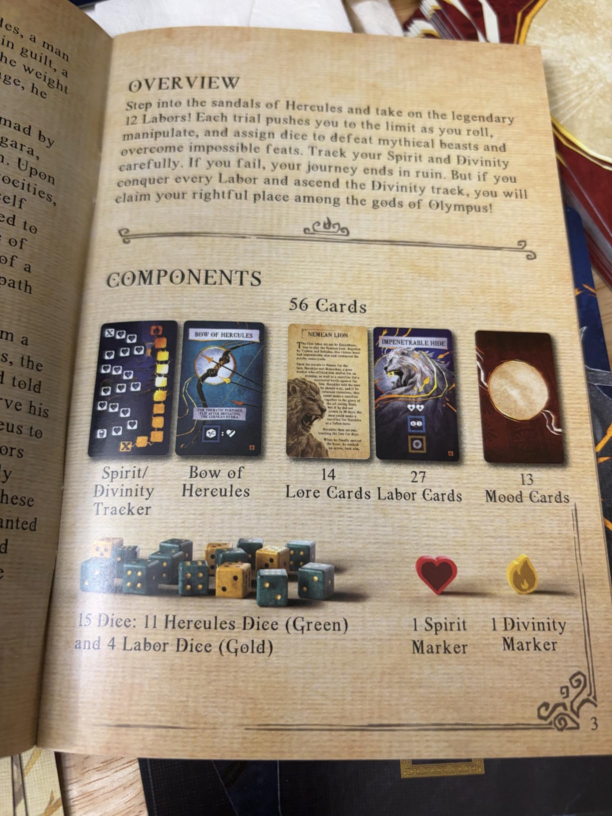Envy Born Games Hercules and the 12 Labors - Solo Card & Dice Game customer photo 1
