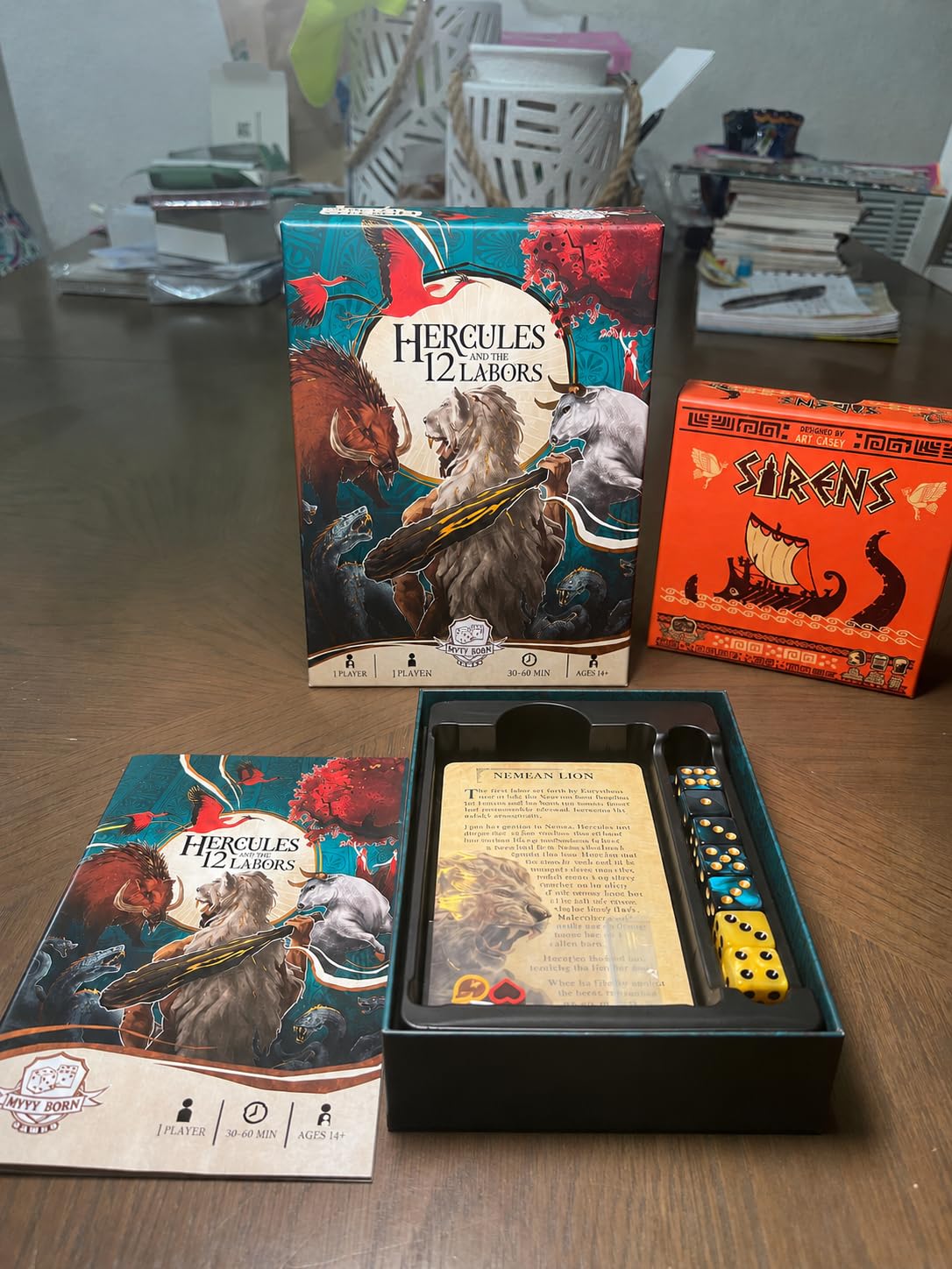Envy Born Games Hercules and the 12 Labors - Solo Card & Dice Game customer photo 2