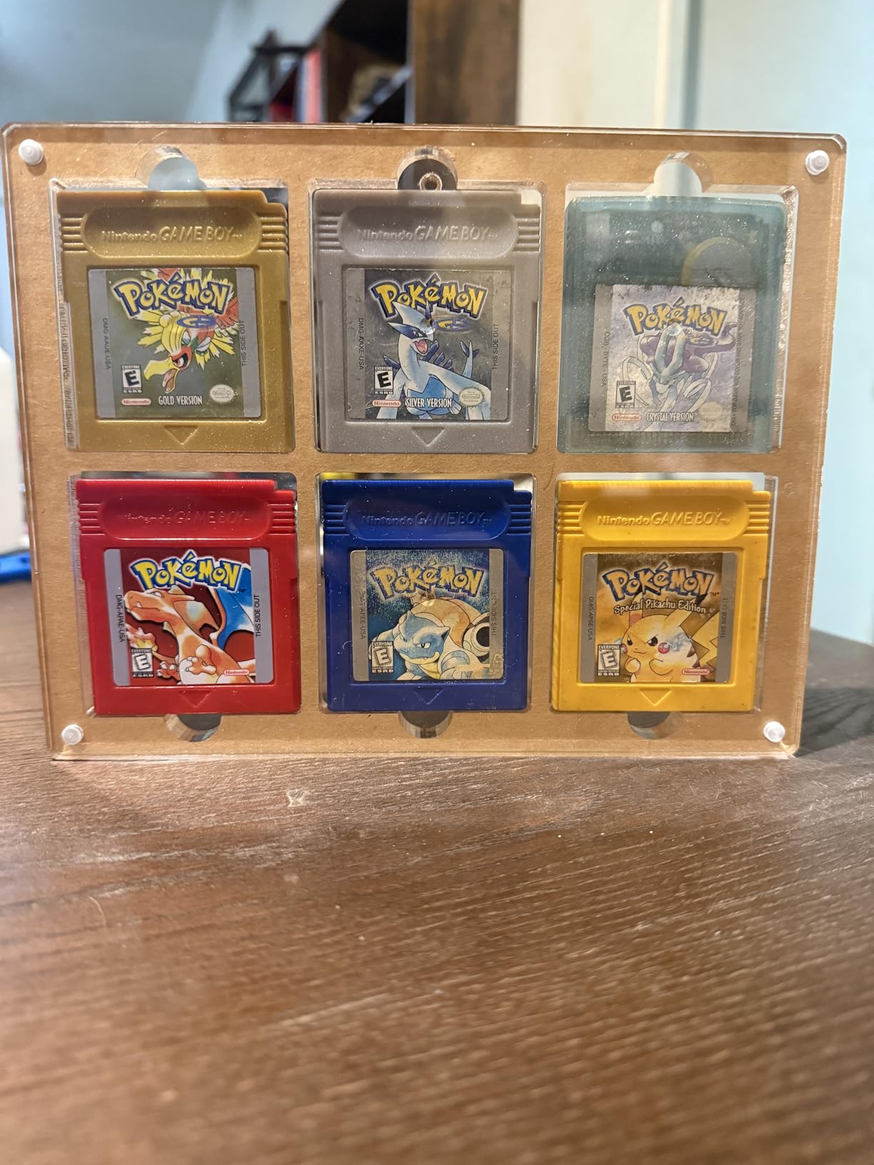 Retro Game Cartridge Display Case, Compatible with Game Boy & Gameboy Color Cartridge Holder, Clear Acrylic GB GBC Collect Display Storage (GB/GBC Game Display, 6 Slot (GB/GBC)) customer photo 2