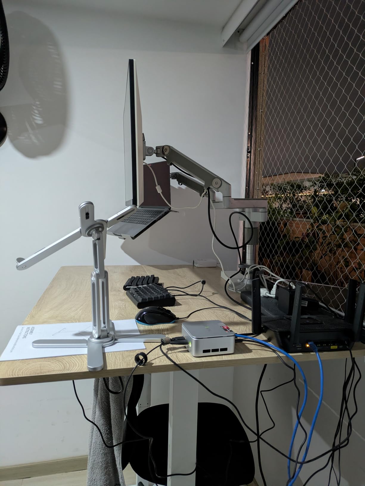 Grandder 55x32 Extra-Deep Electric Standing Desk, Wide Desktop Fits 49