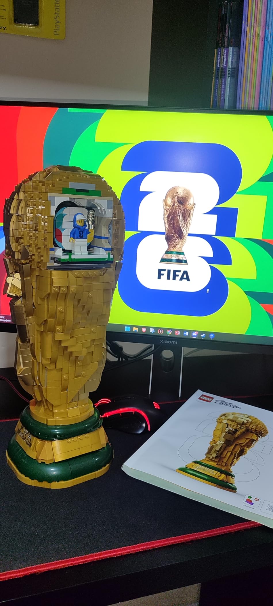 LEGO Editions FIFA World Cup Official Trophy Building Set - Kit for Display in Bedroom, Home Office, Book Shelf - Soccer Fans Collectible - W/World Cup 2026 Minifigure - Gift for Birthdays - 43020 customer photo 2
