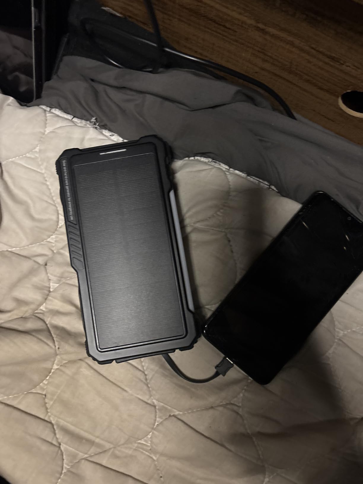 BLAVOR Solar Power Bank with Hand Crank and Built-in 4 Cables 20000mAh | Wireless Charging, Camping Light, Dual Flashlight, 20W Fast Charging, Battery Pack for iPhone, Samsung, All Mobile Phones customer photo 1