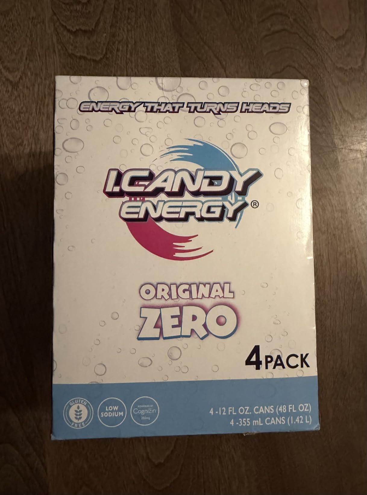 I.Candy Caffeine-Free Focus Drink, Original Zero, 12 fl oz Cans, 4 Pack with 250mg Cognizin Citicoline customer photo 1