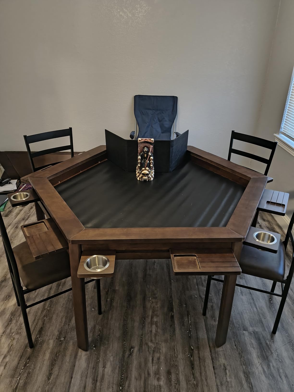 Yardenaler Solid Wood Board Game Table, Gaming & Dining Table with 58