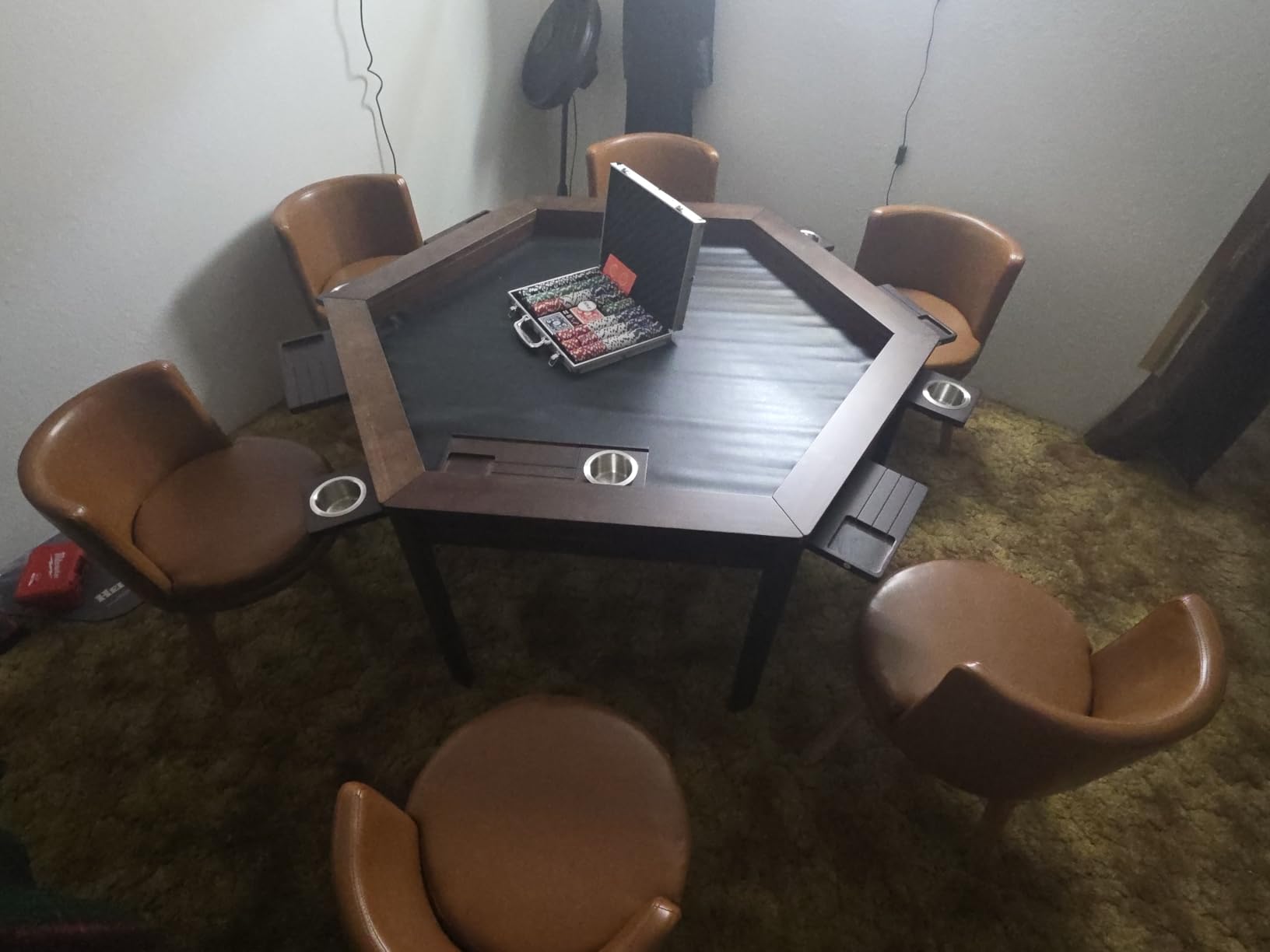 Yardenaler Solid Wood Board Game Table, Gaming & Dining Table with 58