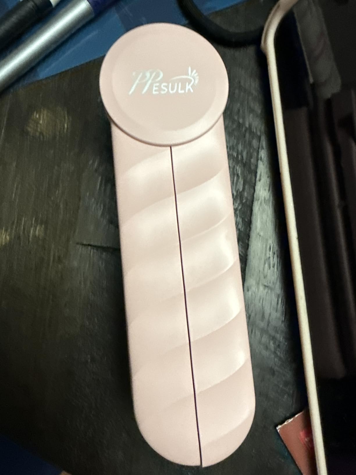 PPESULK 34 LEDs Cordless UV Light for Resin, Fast Curing Foldable UV Resin Lamp with LCD Timer Display, Rechargeable 3000mAh UV Lamp for Jewelry Making, Resin Molds & DIY Resin Crafts (Pink) customer photo 2
