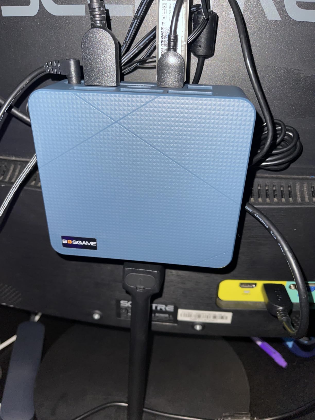 BOSGAME P6 Ryzen 9 6900HX Mini PC, 24GB RAM 4800MT/s 1TB PCIe4.0 SSD | Dual LAN, AX210 Wi-Fi 6E, BT 5.3, Triple Display 4K, Light Gaming | Home | Office | Business Great Value PC customer photo 2