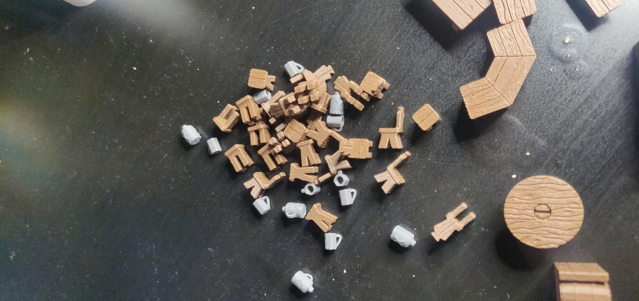 Tavern DND Terrain Set - Modular 70 Piece Tabletop Role-Playing Scenery - 28mm Scale, Includes Tavern Pieces & Accessories - Perfect for Dungeons & Dragons, Pathfinder, & RPG Tabletop Games customer photo 2