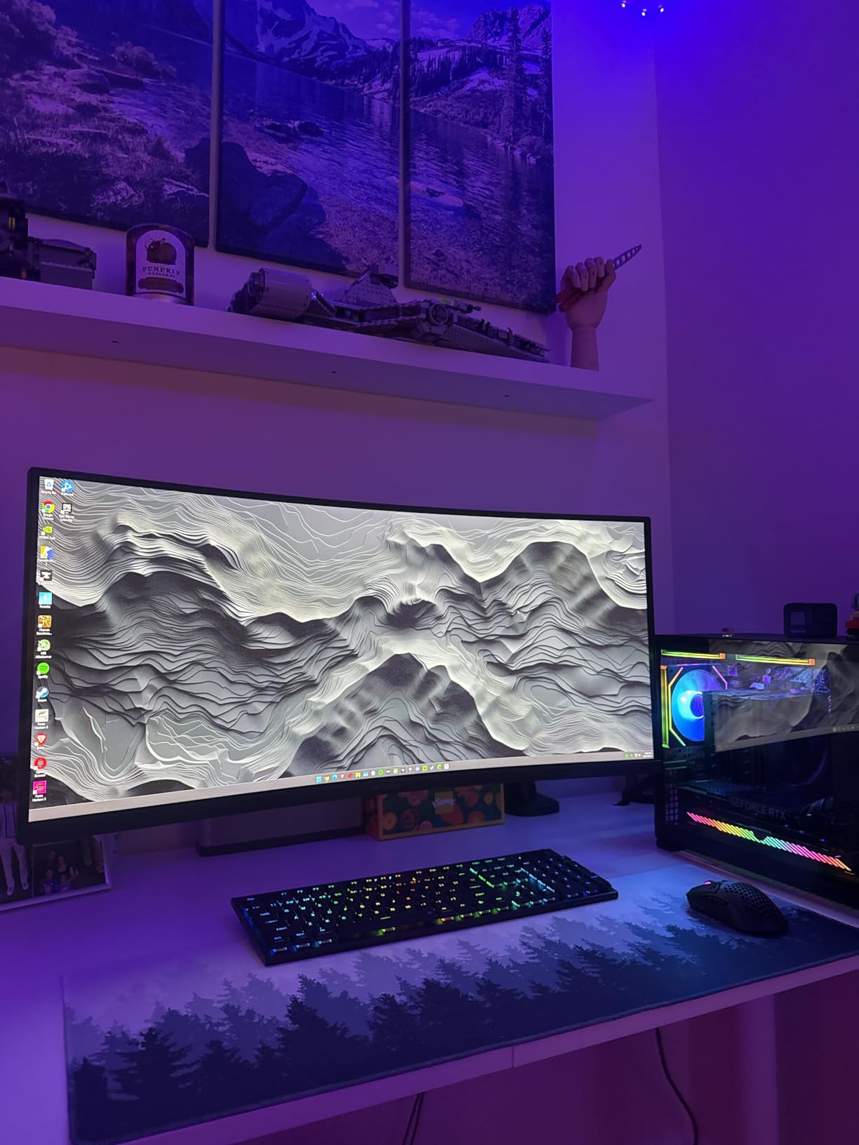 WALI Ultrawide Single Monitor Arm for 17-49 inch Curved Screen, up to 33lbs, Heavy Duty Monitor Desk Mount, Full Motion with Tilt, Swivel, Rotation, C-Clamp/Grommet Base, VESA 75/100mm (GSM001XLN), Black customer photo 2