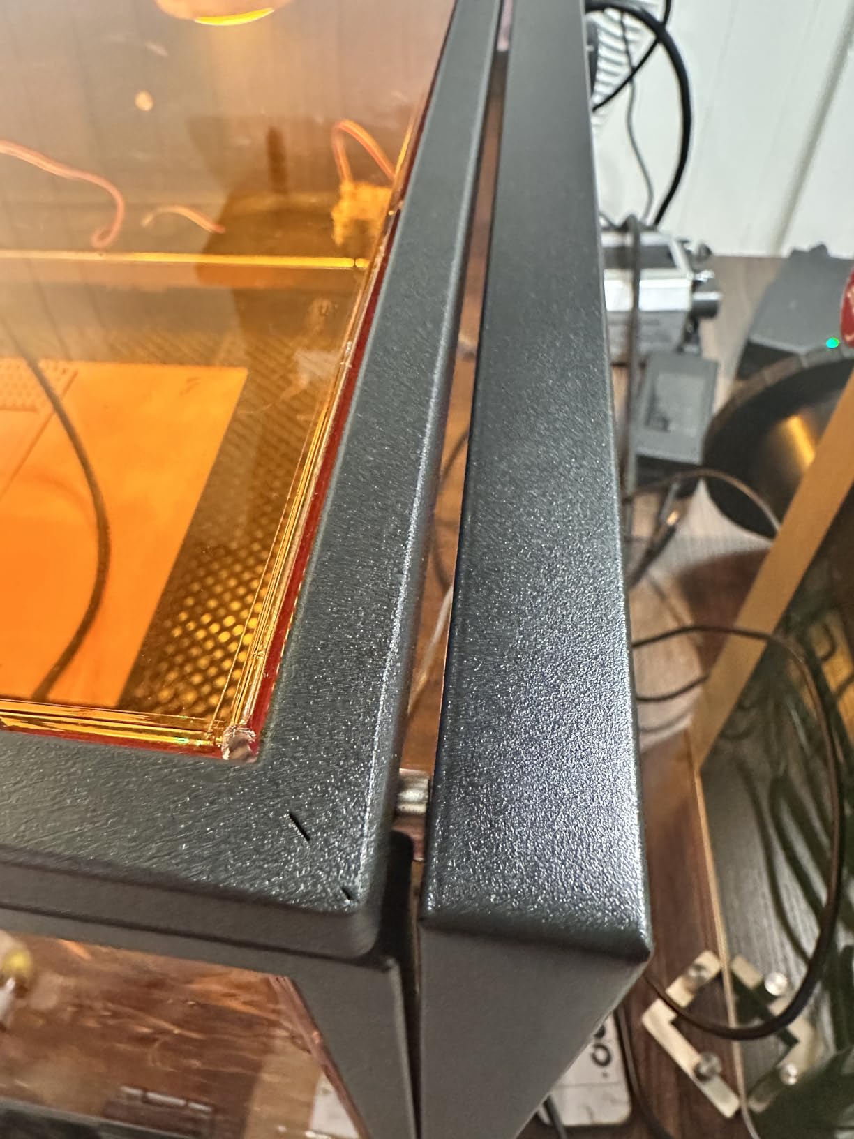Crafit Laser Engraver Enclosure Cabinet with Exhaust & Light Filtering | Laser Engraving Table with Ventilation Fan, Heavy Duty Laser Cutter Protective Cover Tent, Insulate against Noise Fumes Odors customer photo 1