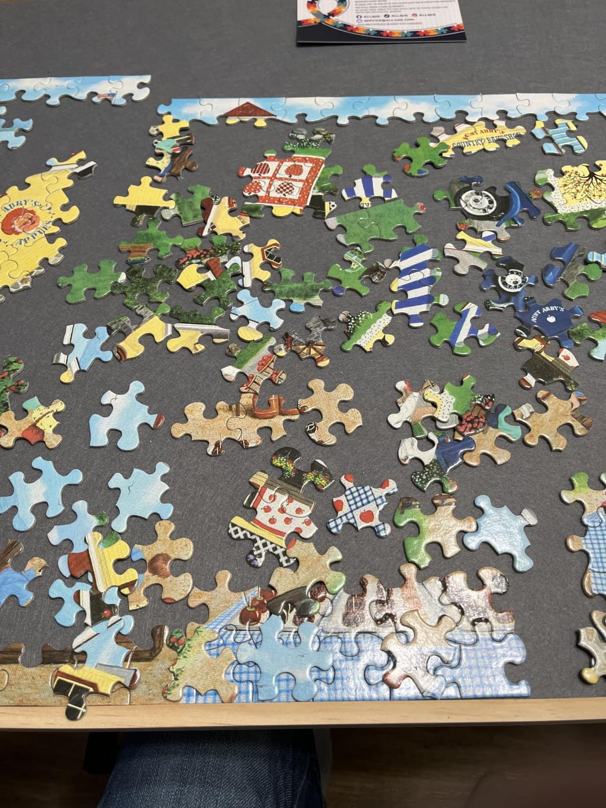 ALL4JIG 1500 Pieces Puzzle Table with Legs and Wheels,24.92