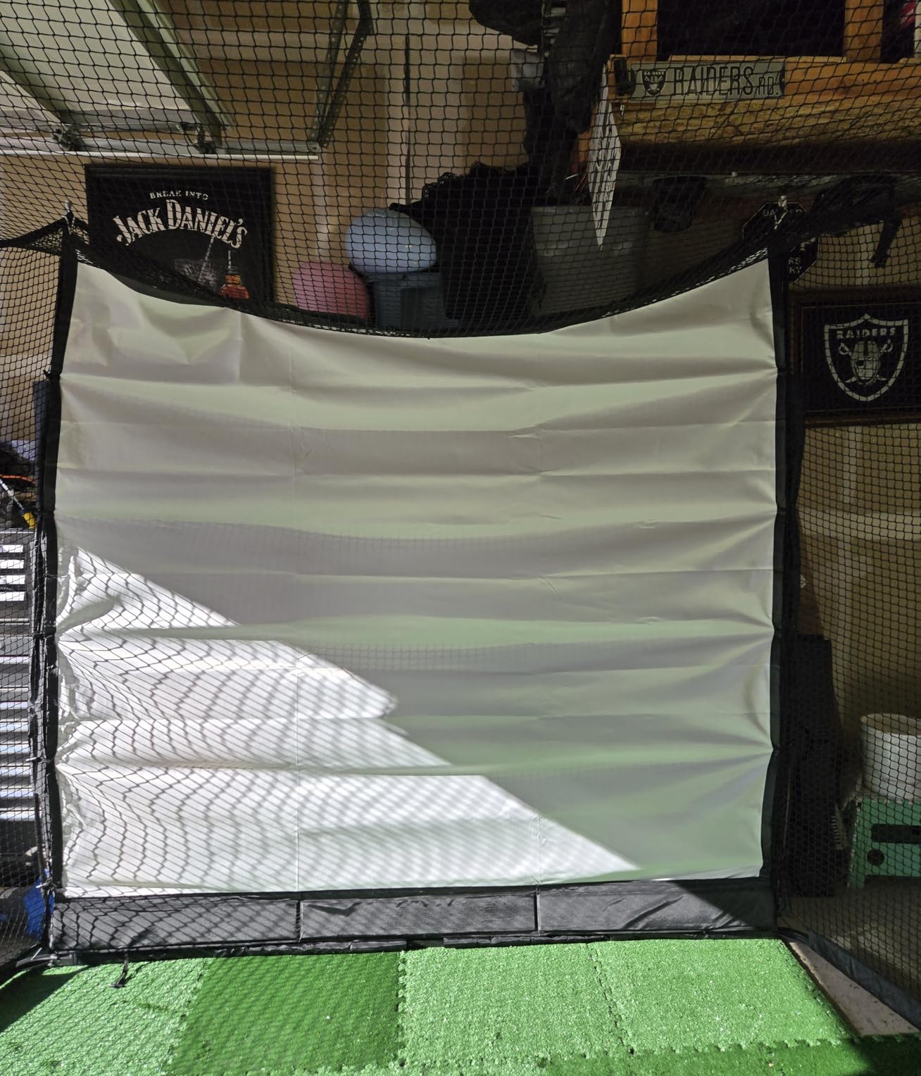 MangoStar Golf Net, 11x8ft Golf Practice Hitting Net for Indoor Outdoor | Heavy-duty Golf Simulator Net, 6-Ply Tear-resistant Netting, High-density Impact Screen and Target Cloth, Backyard Garage Use customer photo 2