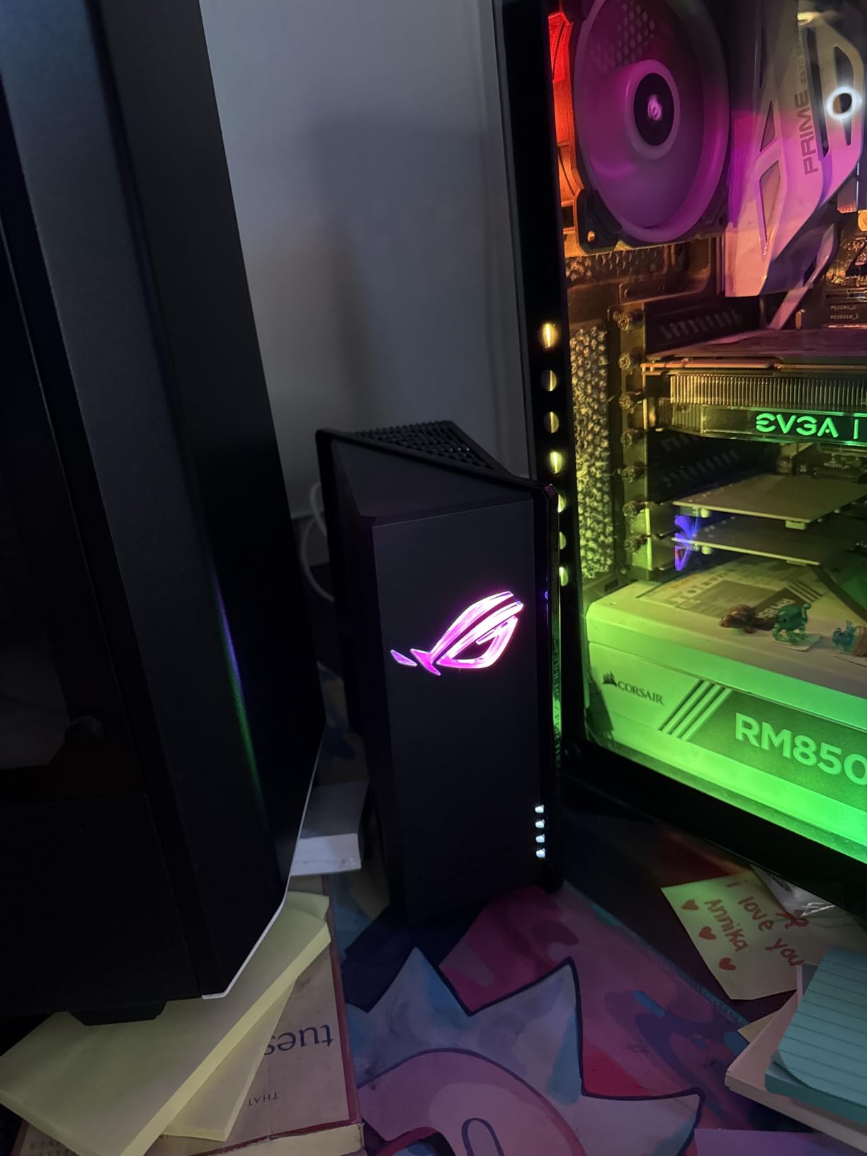 ASUS ROG Strix GS-BE12000 WiFi 7 Gaming Router - Tri-Band, 12Gbps, Mesh | Coverage up to 3,300 Sq. Ft., 2.5G Port x8. Game Boost for Low Latency Gaming & Streaming. VPN support customer photo 1