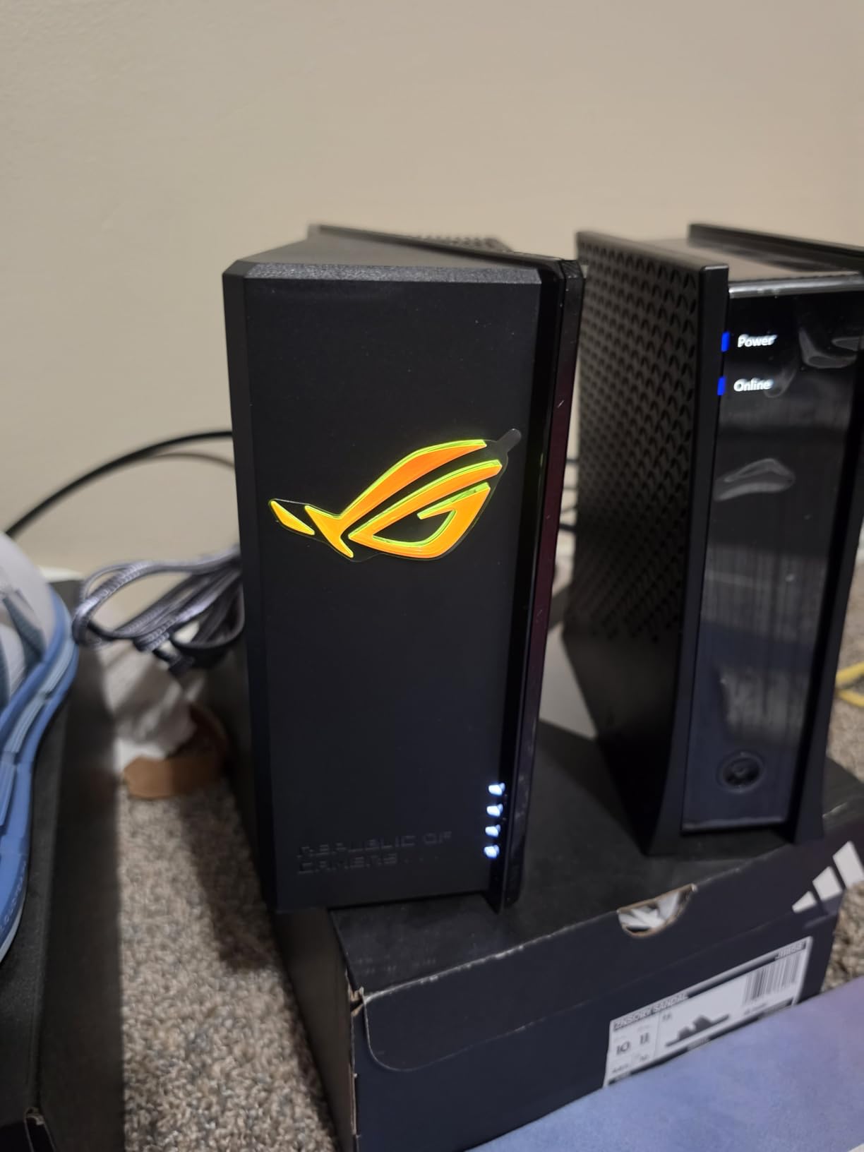 ASUS ROG Strix GS-BE12000 WiFi 7 Gaming Router - Tri-Band, 12Gbps, Mesh | Coverage up to 3,300 Sq. Ft., 2.5G Port x8. Game Boost for Low Latency Gaming & Streaming. VPN support customer photo 2