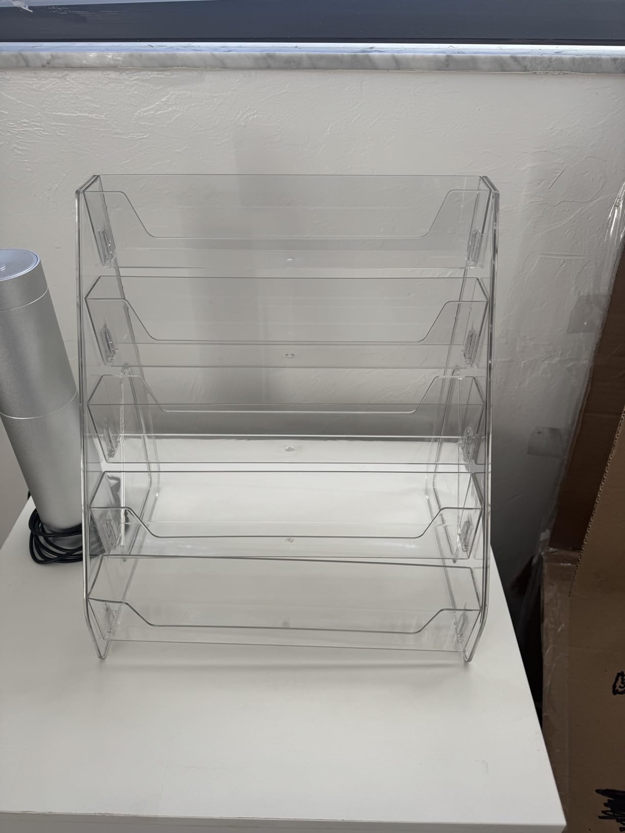 Vowcarol Clear Acrylic Paint Organizer Tall Version - 5 Layers, Miniature Paint Holder, Craft Organizer Rack customer photo 2