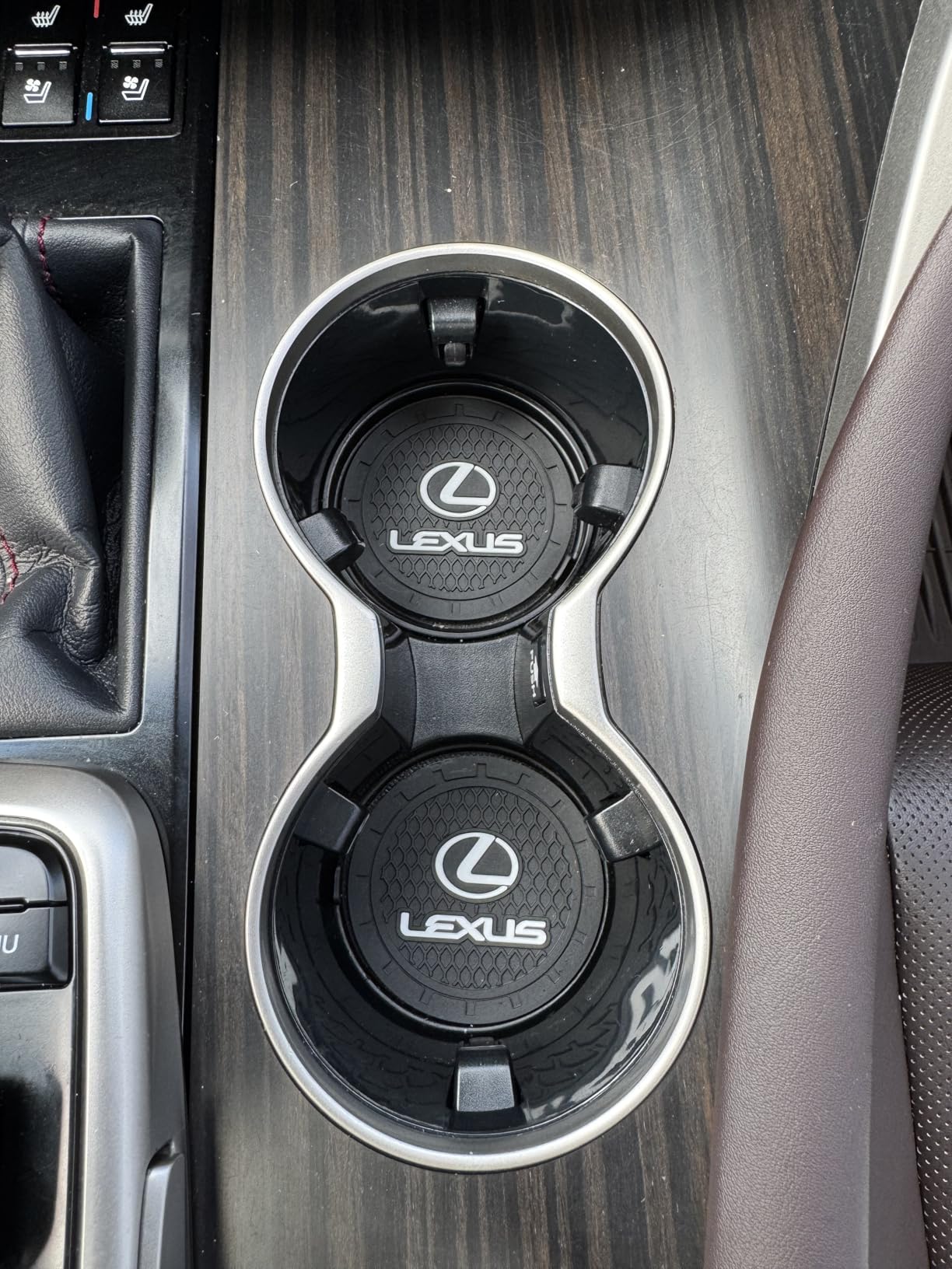 Car Cup Holder Coaster for Audi A4 A5 A6 A7 A8 Q3 Q4 Q5 Q6 Q7 Q8 Silicone Cupholder Coaster Interior Accessories 2.75in 2Pieces Black customer photo 2