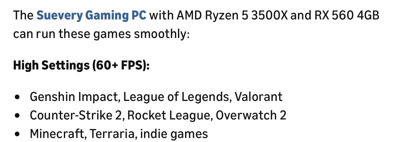suevery Gaming PC Bundle White R5 Tower Pre Built Desktop Computer | AMD Ryzen5 6Cores Up to 4.1G DDR4 16G RAM Radeon 4G Graphics Card M.2 NVMe 512G SSD Wi-Fi6 R5 Gamer Home customer photo 1