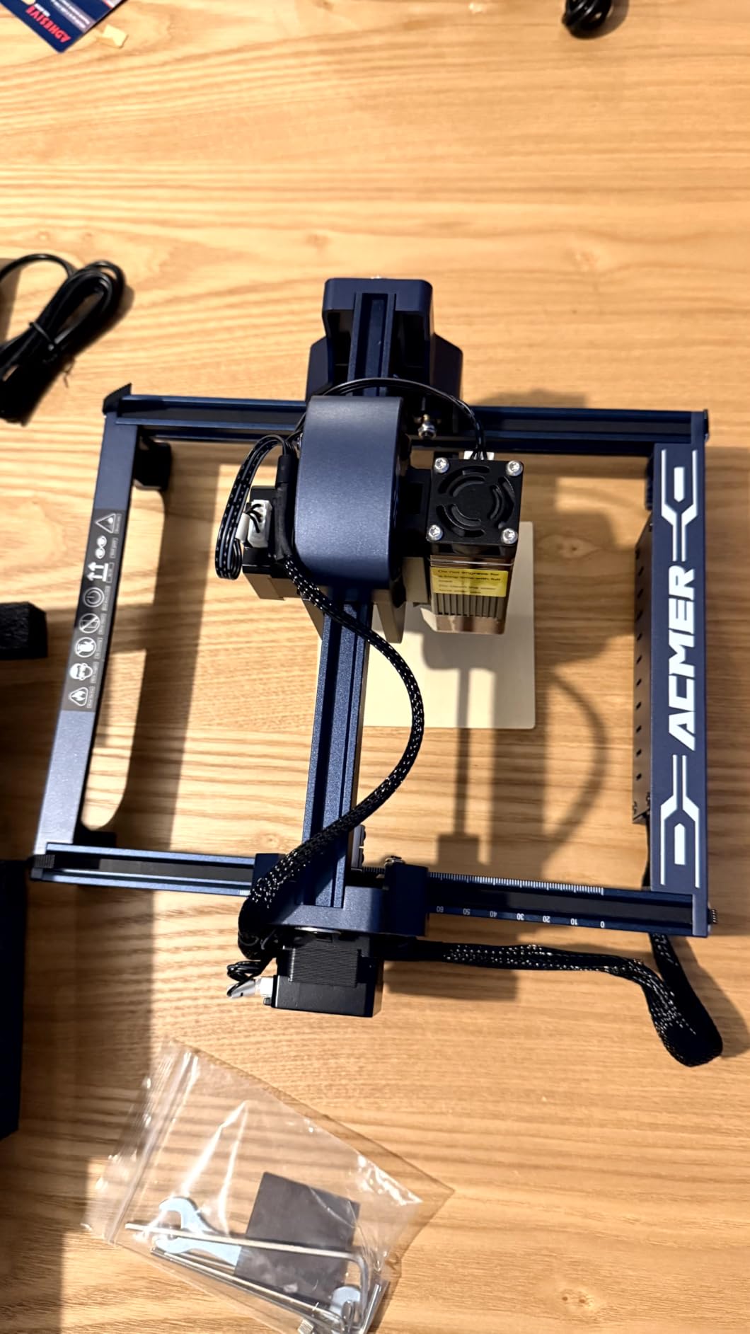 ACMER S1 Laser Engraver Machine, 6000mW Lazer Cutter for Wood and Acrylic | 0.04mm Fine Laser Spot, 130 x 130mm Working Area, Compact Desktop Design, Detailed Results for DIY Crafts and Small Projects customer photo 1