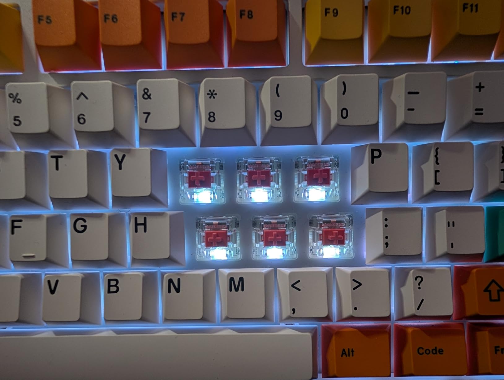 CHERRY MX2A RGB Silent RED Switch Kit, 36 Mechanical Keyboard Switches, for DIY, Hot Swap or Gaming Keyboard, Linear Switch with No Click, Smooth & Quiet customer photo 1