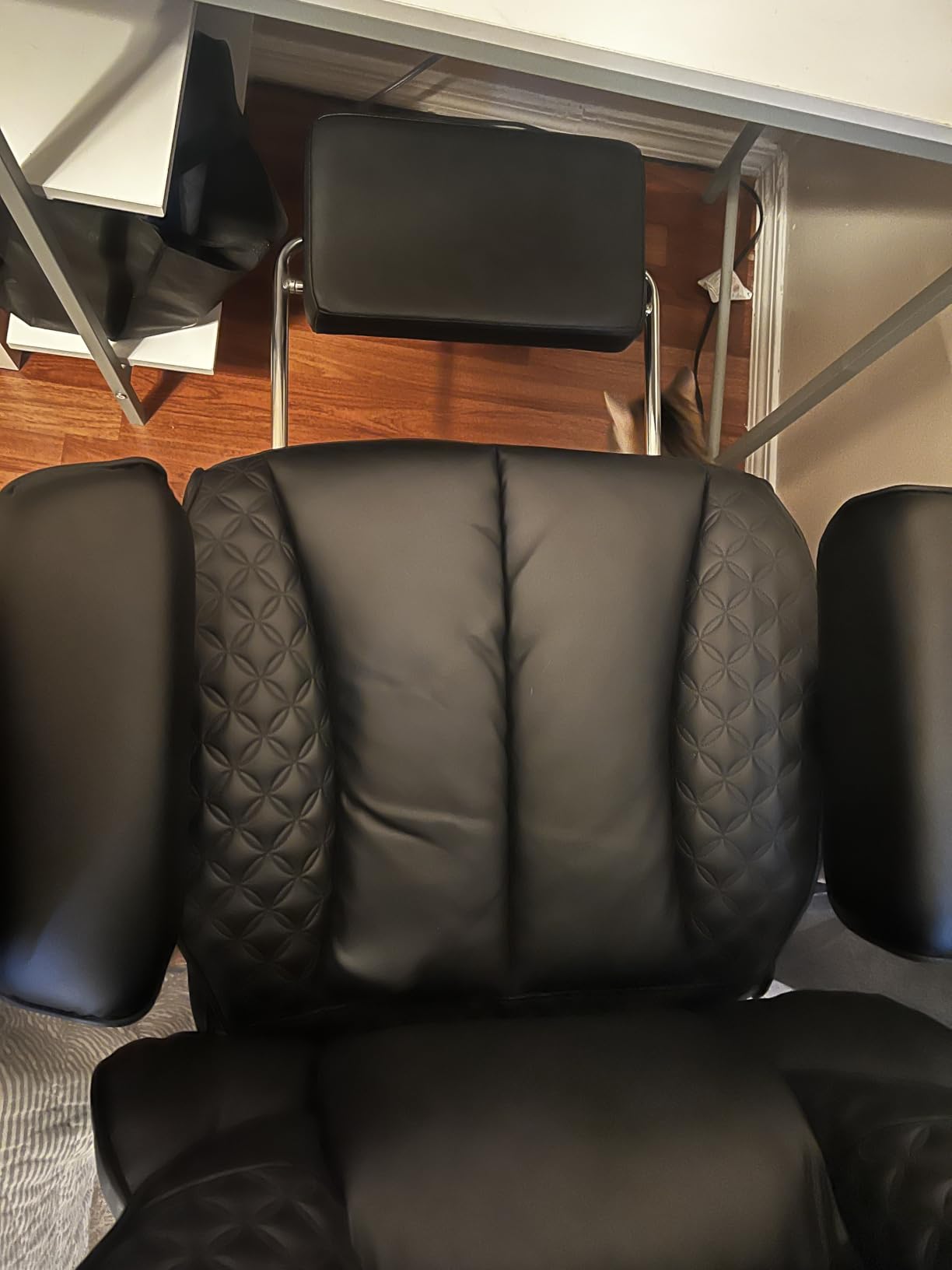 GTPLAYER Big and Tall Gaming Chair 400lbs Heavy Duty Office Chair with Footrest, High Back Pocket Spring Lumbar Support, Ergonomic Wide Comfy Seated Cushion for Lower Back Pain Relief, Earth-Black customer photo 2