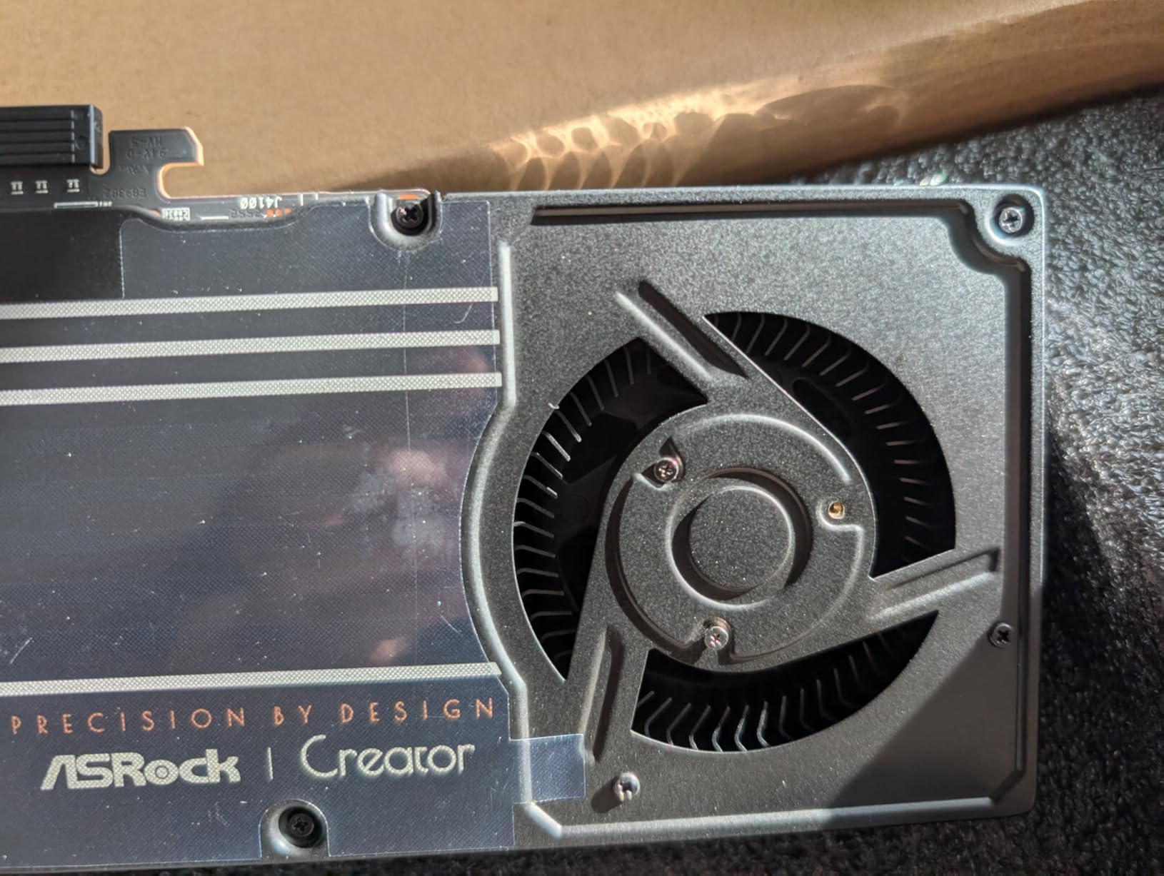 ASRock Radeon AI PRO R9700 Creator 32GB Professional Graphics Card, 2920 MHz Boost Clock, GDDR6, AMD RDNA 4, AI-Accelerators, DisplayPort 2.1a, PCIe 5.0, Blower Cooler customer photo 1