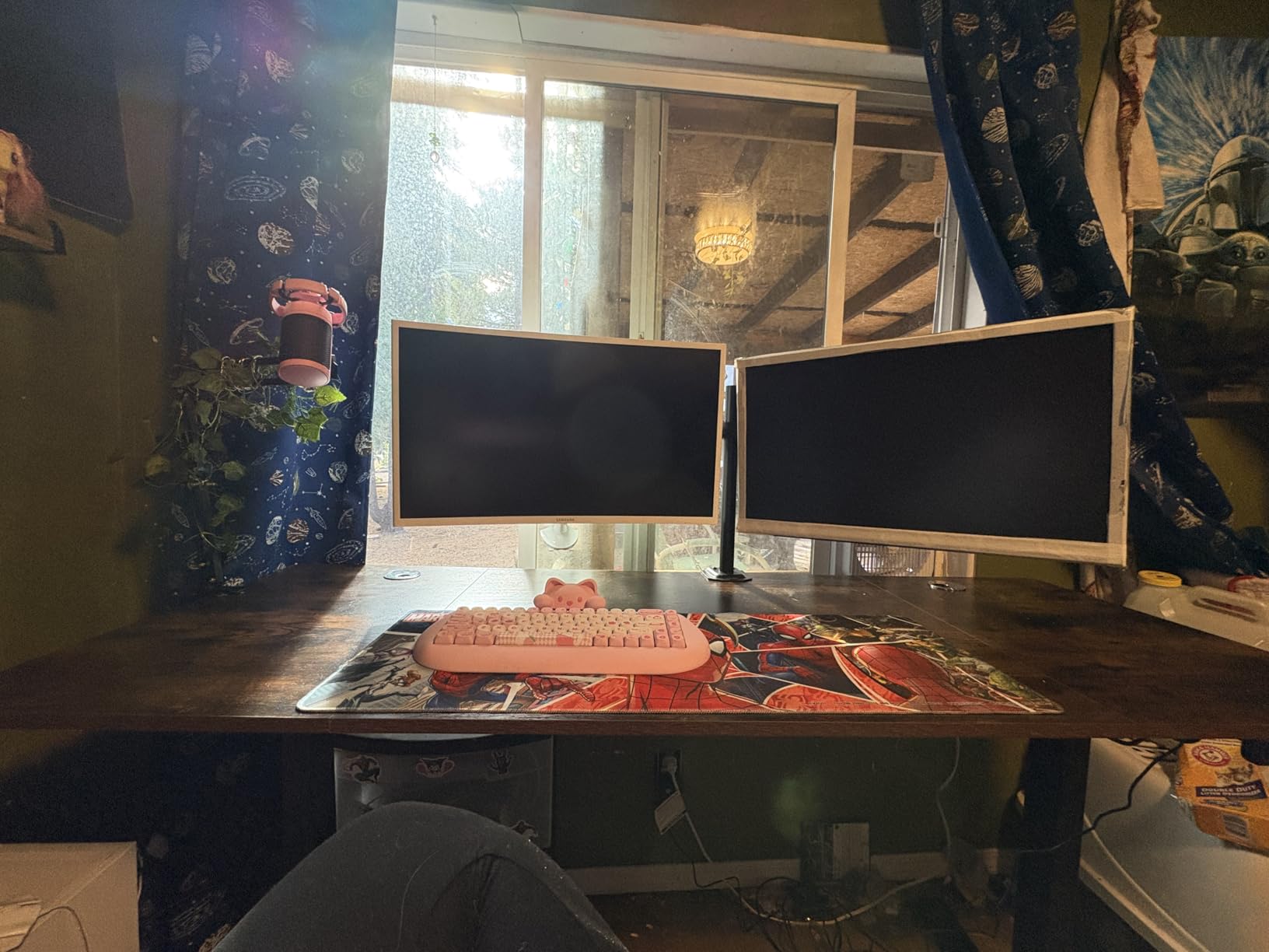SIAGO Black 60x28 in Standing Desk, 1 Inch Thick Tabletop, Double Frame | Electric, Holds 220lbs, Sit Stand, 3 Memory Height Adjustment, Extra Deep Table Top, Black Frame customer photo 1