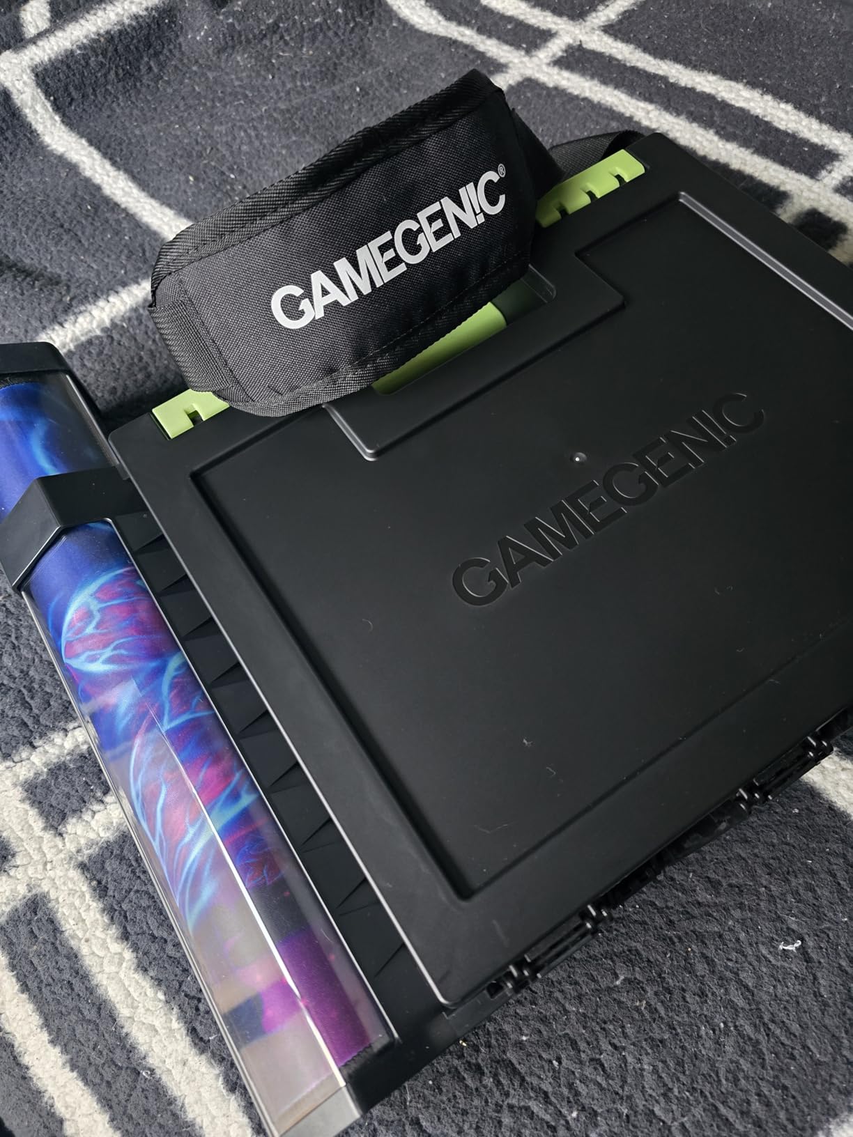 Gamegenic Game Castle Tube Holder - Black Color | Playmat Tube Carrying Attachment, Includes 1 Playmat Tube, Fits Up to 2 Playmats, Detachable & Travel-Ready Accessory customer photo 1