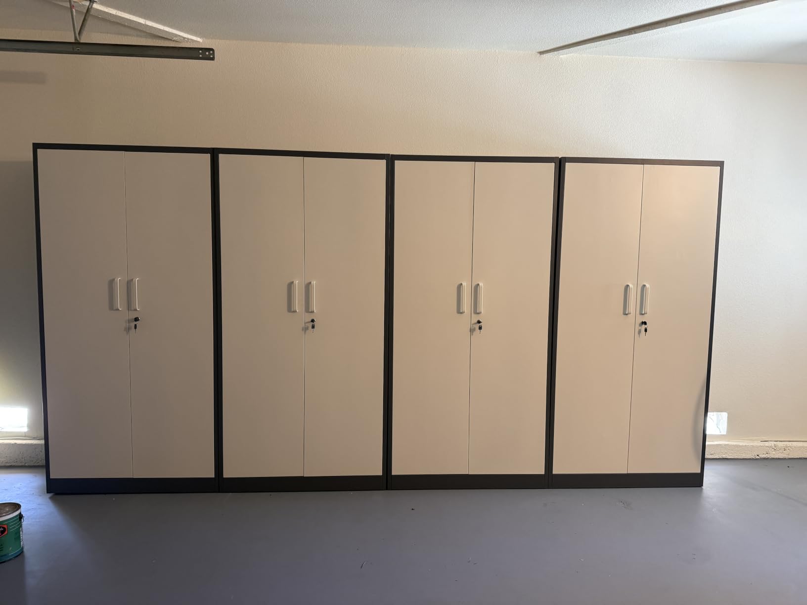 Yizosh Metal Garage Storage Cabinet with Locking Doors and Adjustable Shelves, - 71